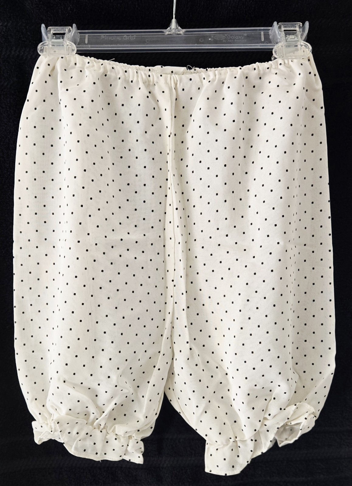 Vintage White Pettipants/Pantaloons W/Black Polka Dots Size 5 (see description)