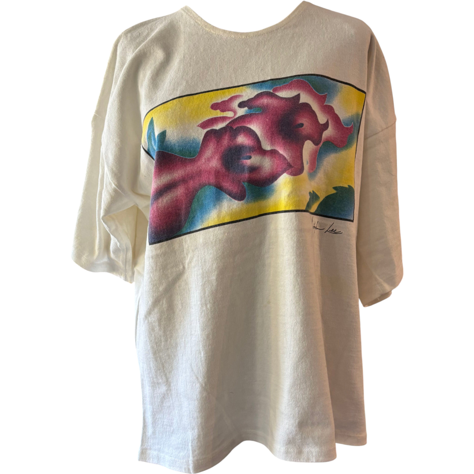 Joie De Vie day n night intimates vintage women’s Christopher Lee art sleepshirt