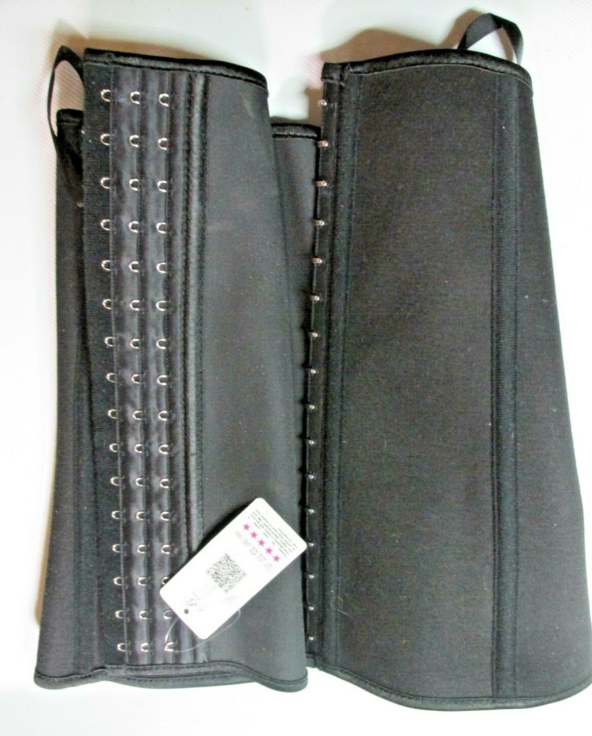 Lover-Beauty Women’s Latex Short Torso Waist Trainer, Black, Size Large 23Qz T60