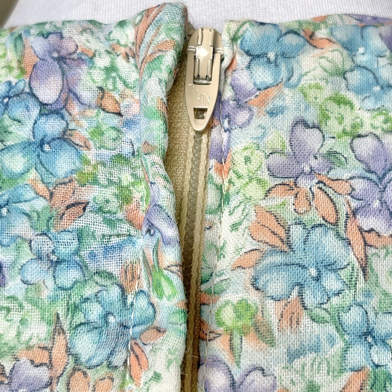 Vtg CANDI JONES CALIFORNIA Prairie Cottagecore Dress Floral Flutter Tie-back S