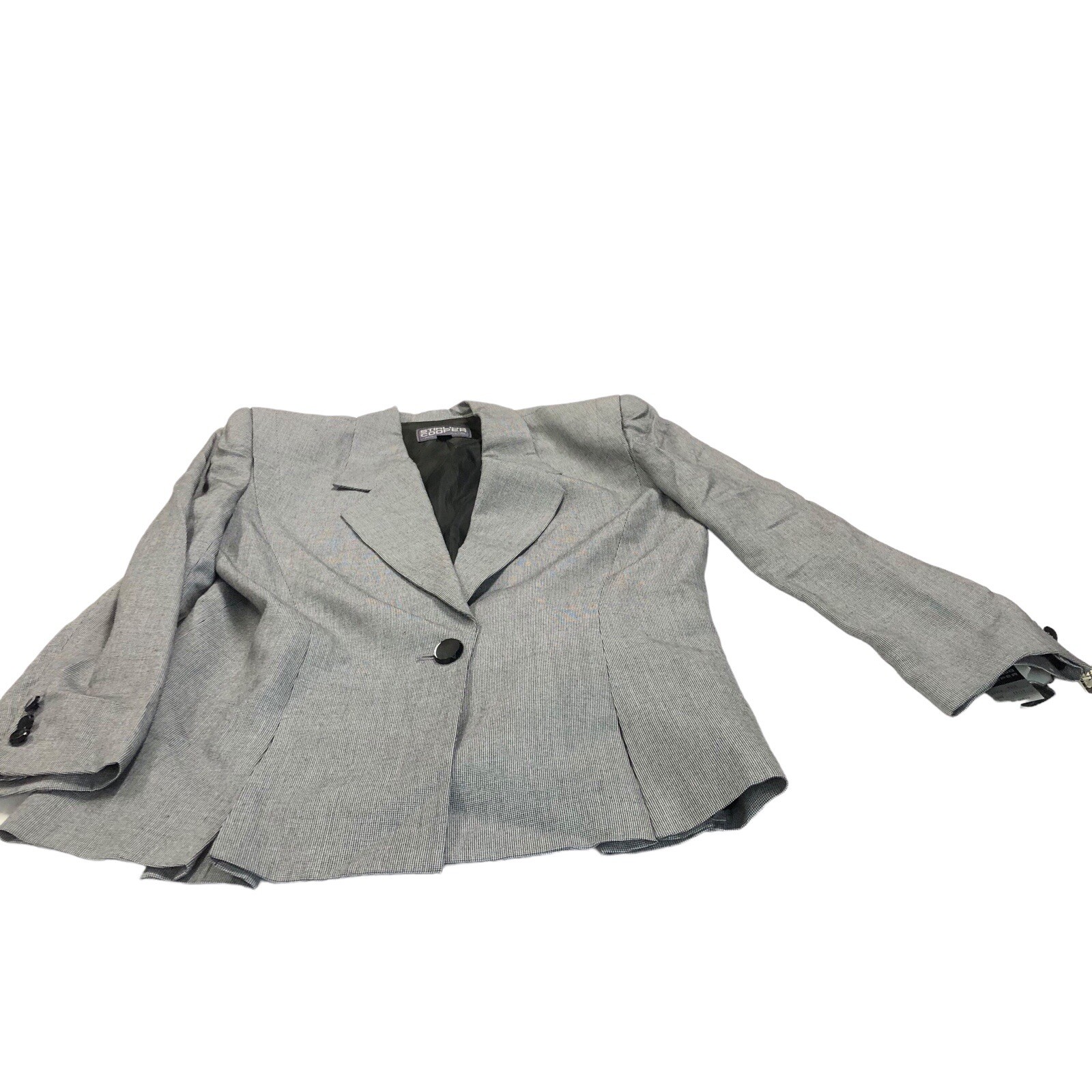 Vtg 80’s STIRLING COOPER New York 3 PC Suit Skirt Top Size 12 13 Gray New Tags