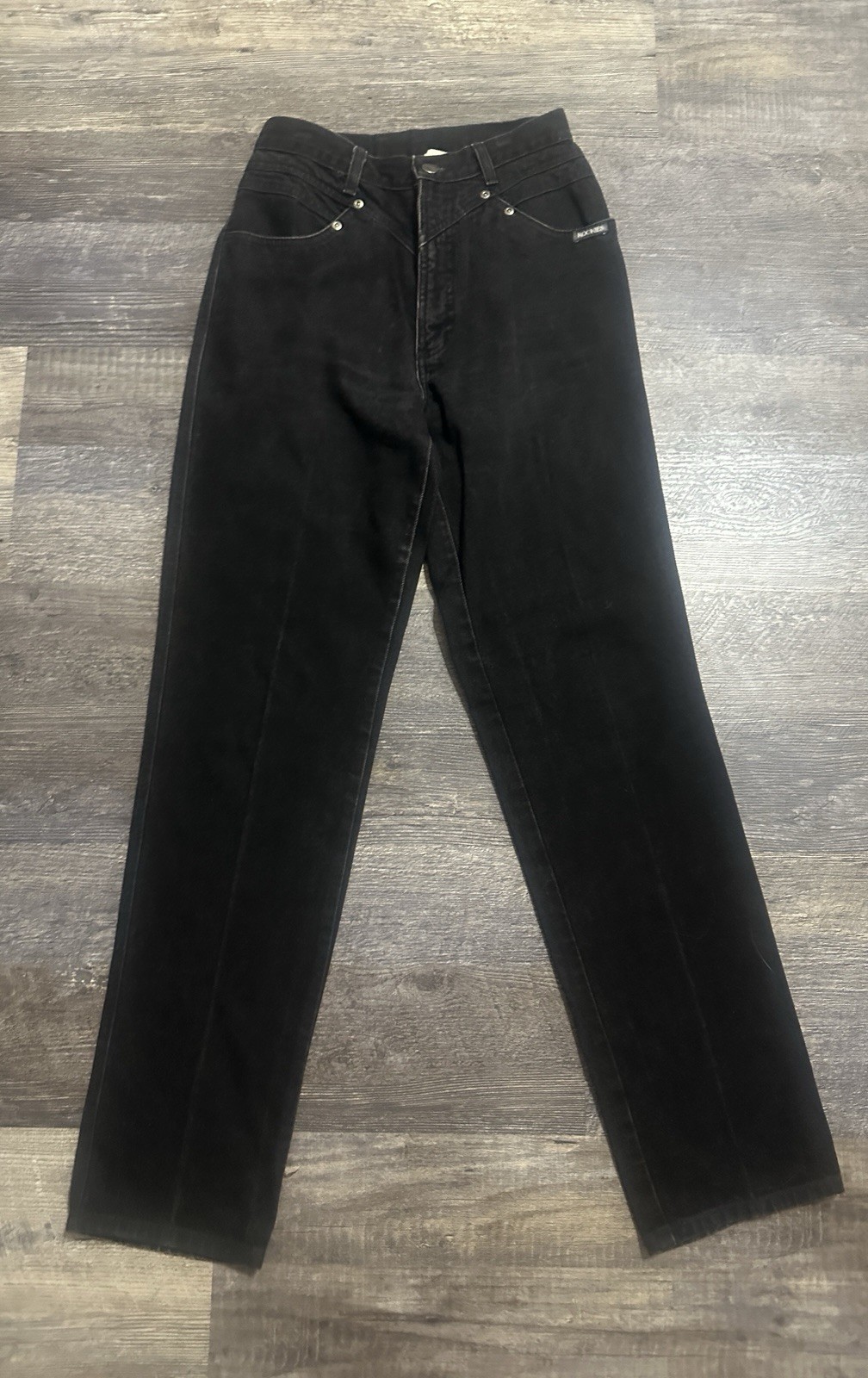 Vintage Black 1980s Rocky Mountain Jeans -Size 29 tag with 26 in waist