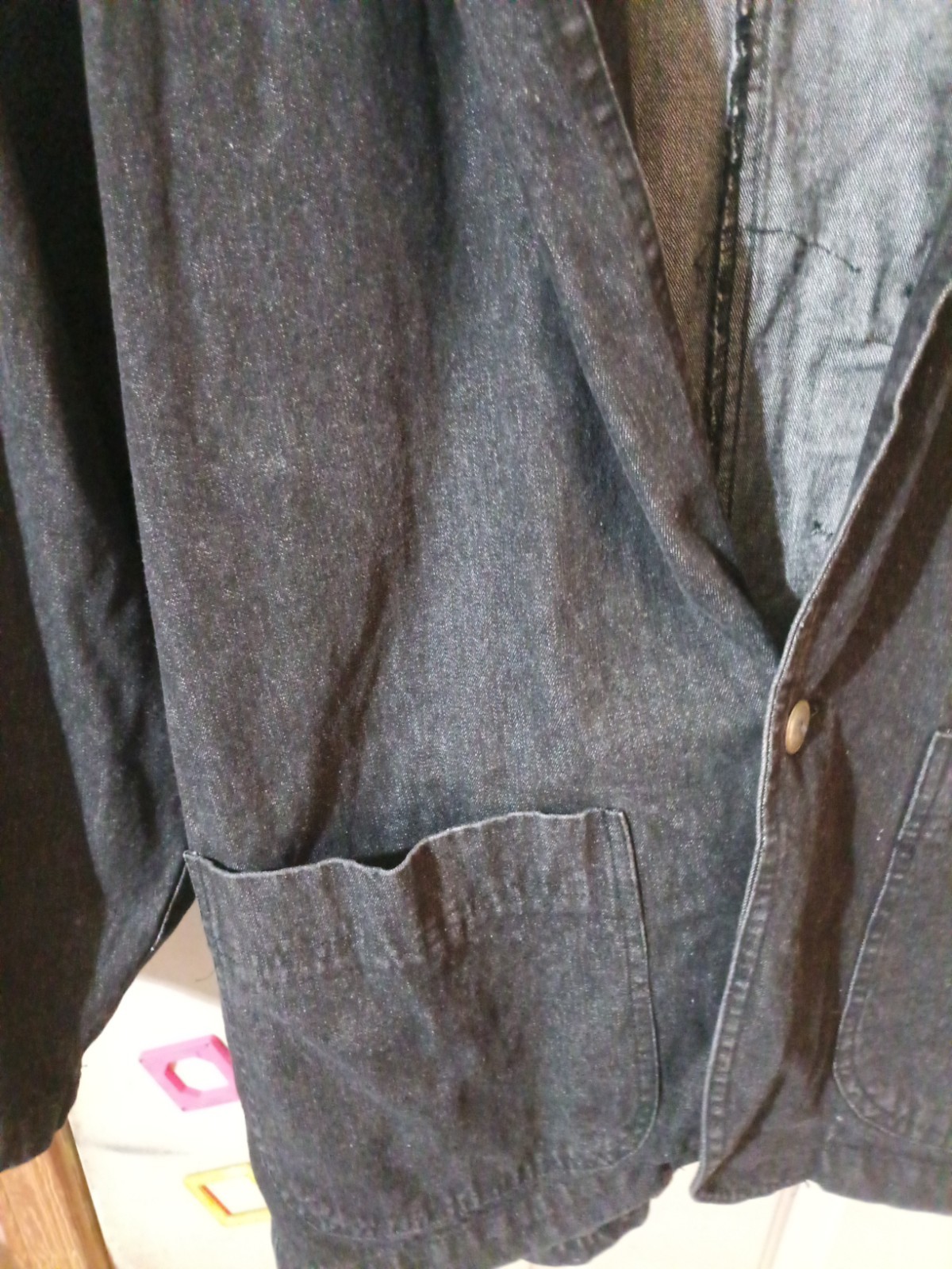 Vintage Kenya Collection Denim Sequined Western Themed Jacket Made In Taiwan