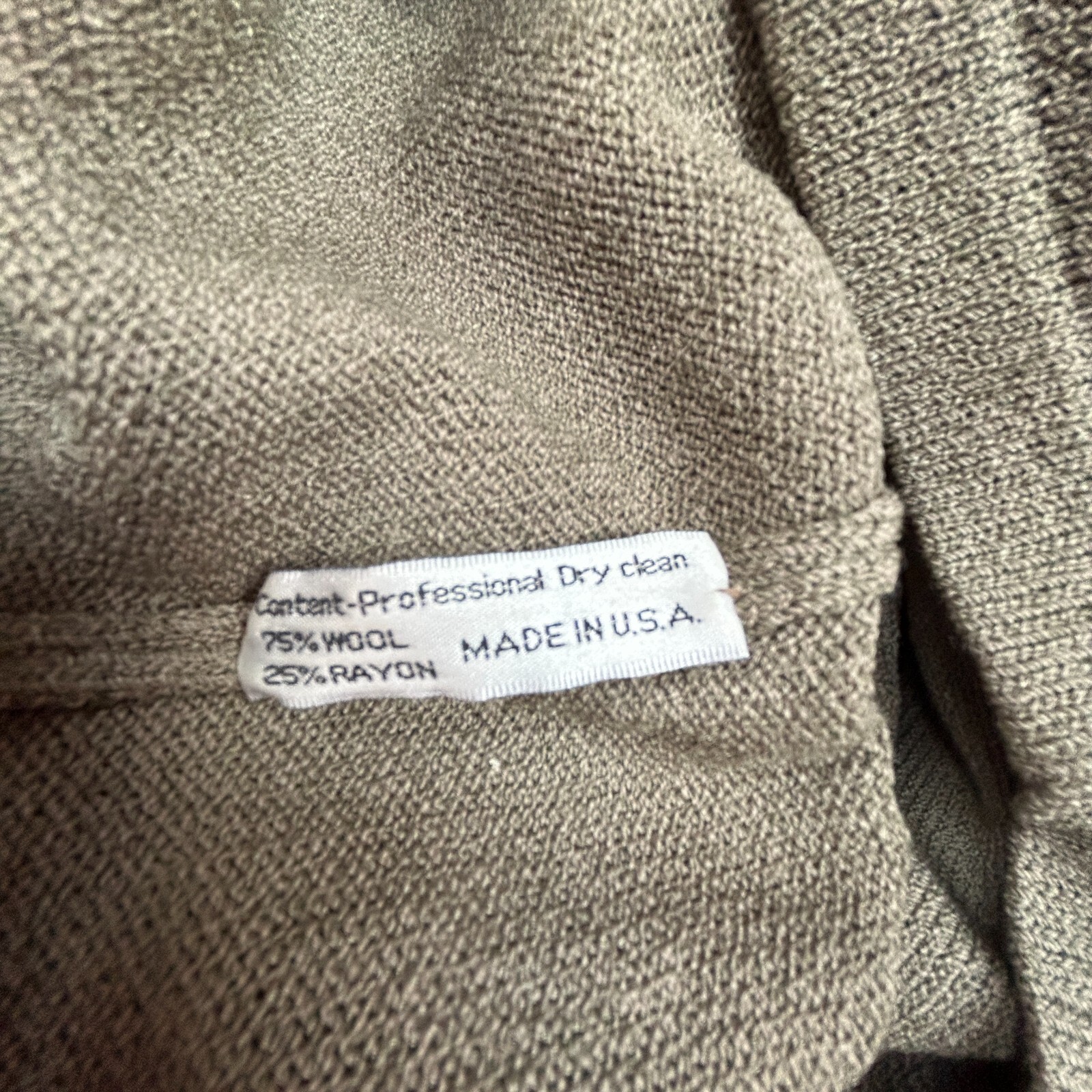 Vintage Don Sayres for Wellmore Double Breasted Knit Cardigan Sweater 8 Brown