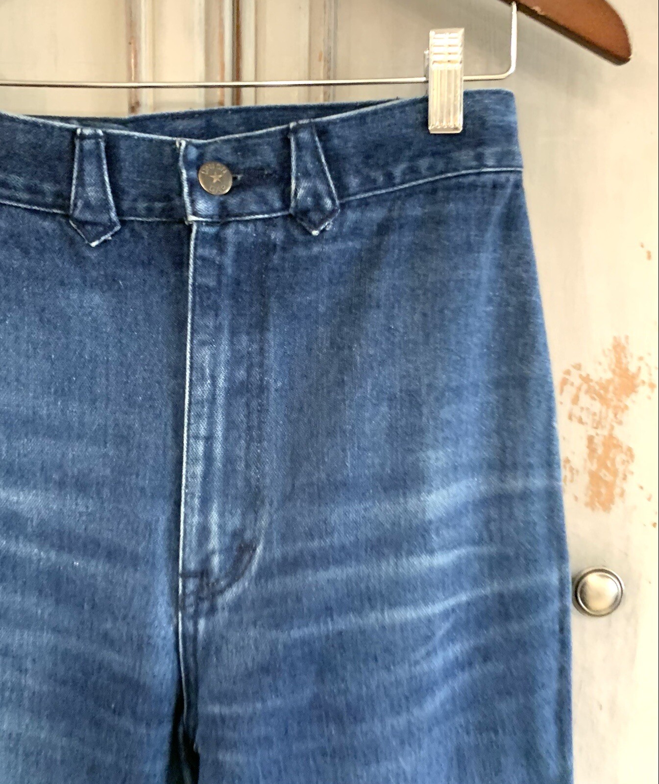 Union Gap Vtg. 70’s High Waist Wide Leg Flare Jeans Sz 25×30.5