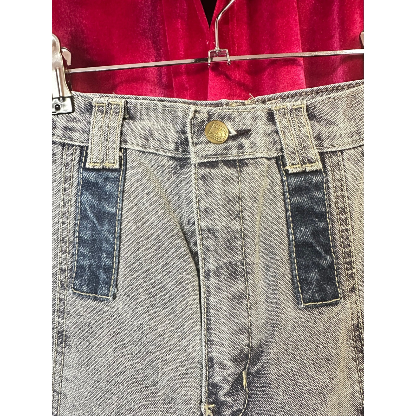 Vintage Bon Jour High Waisted Acid Wash Tapered Jeans Blue Sz 10 Retro 80s 90s
