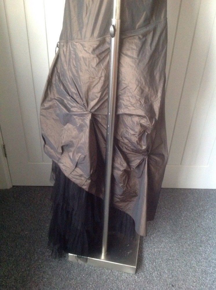 Vintage IN Love Carling goth steampunk victorian hitch skirt dress size T2 M