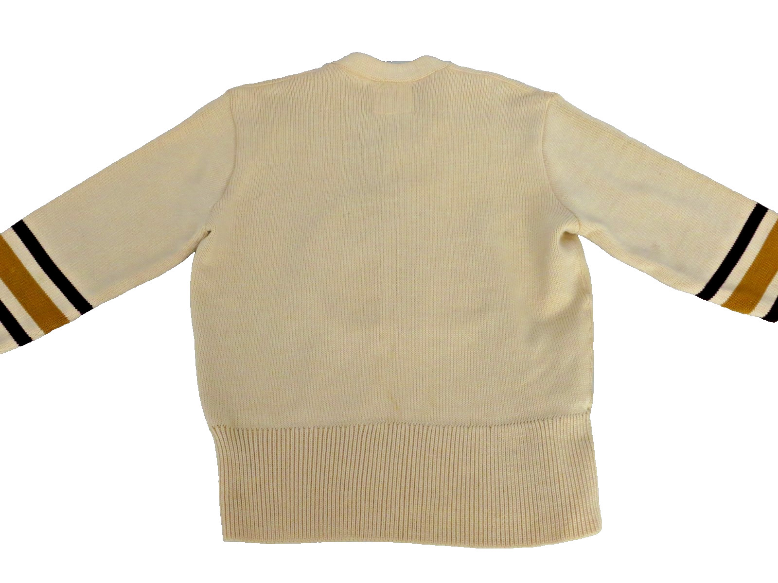 Antique Beige Maroon Gold WHITING COMPANY Lettermans Cheer Sweater Vest „Miller”