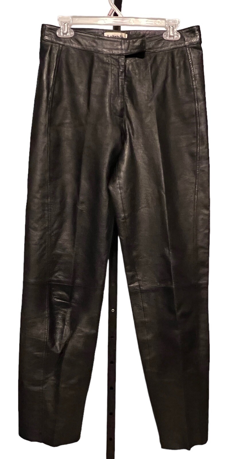 Vintage 90s Bagatelle Leather Pants Womens 30 x 30 Black Fully Lined No Pockets