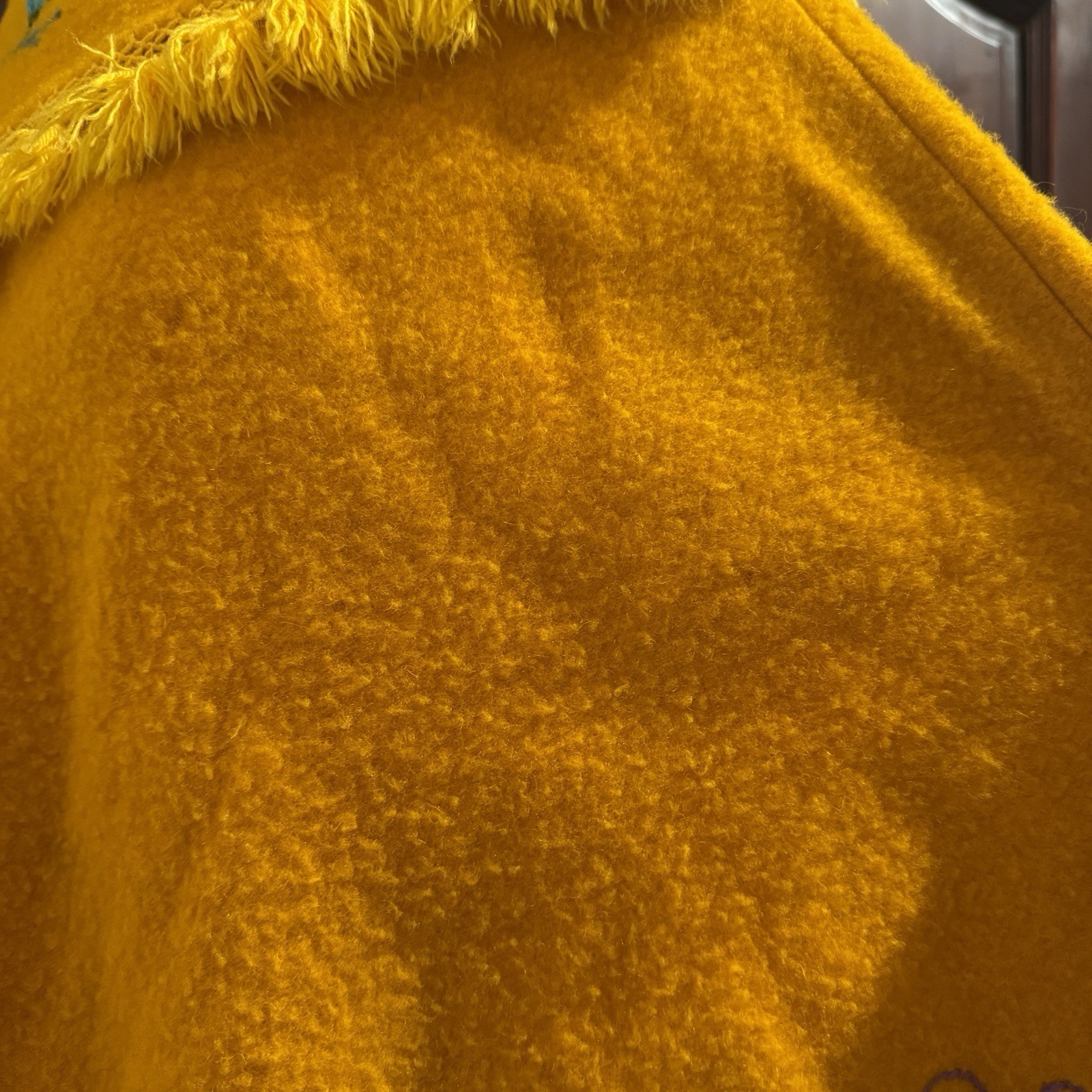 Vintage Yolanda Wool Poncho Made In Ecuador One Size Handmade
