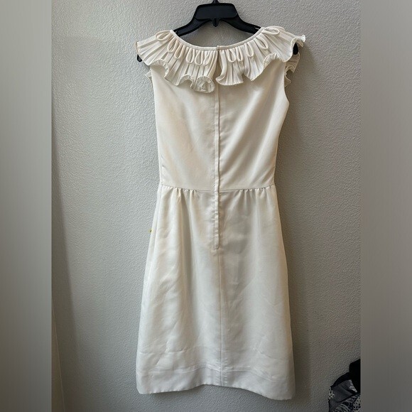 eve le coq california 1970s vintage white wedding gown cocktail dress womens 4
