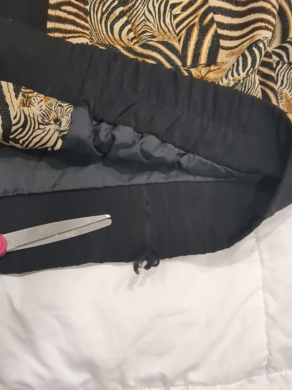 Vintage 80s Valentina Womens Zebra Safari Zip Up Collared Jacket OS