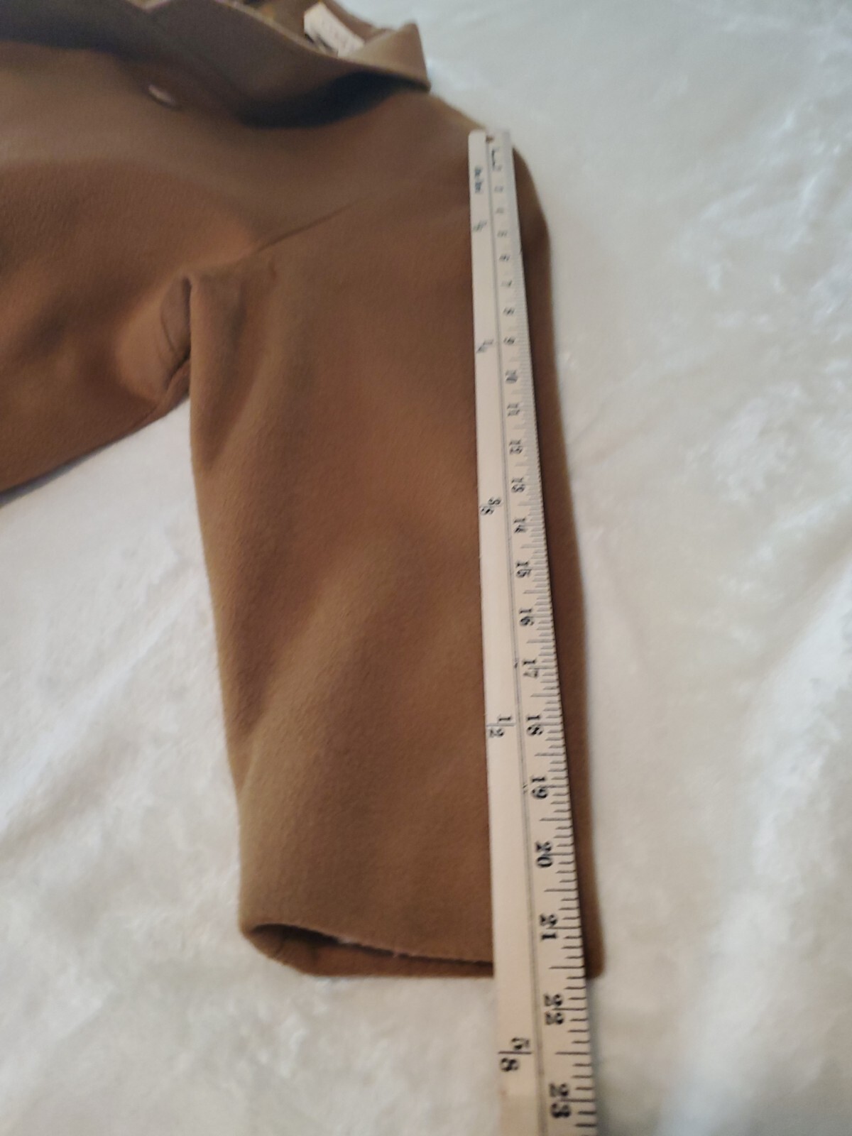 VTG Cassidy 100% Wool Coat Hand Tailored Double Breasted Coat Biege Size 6