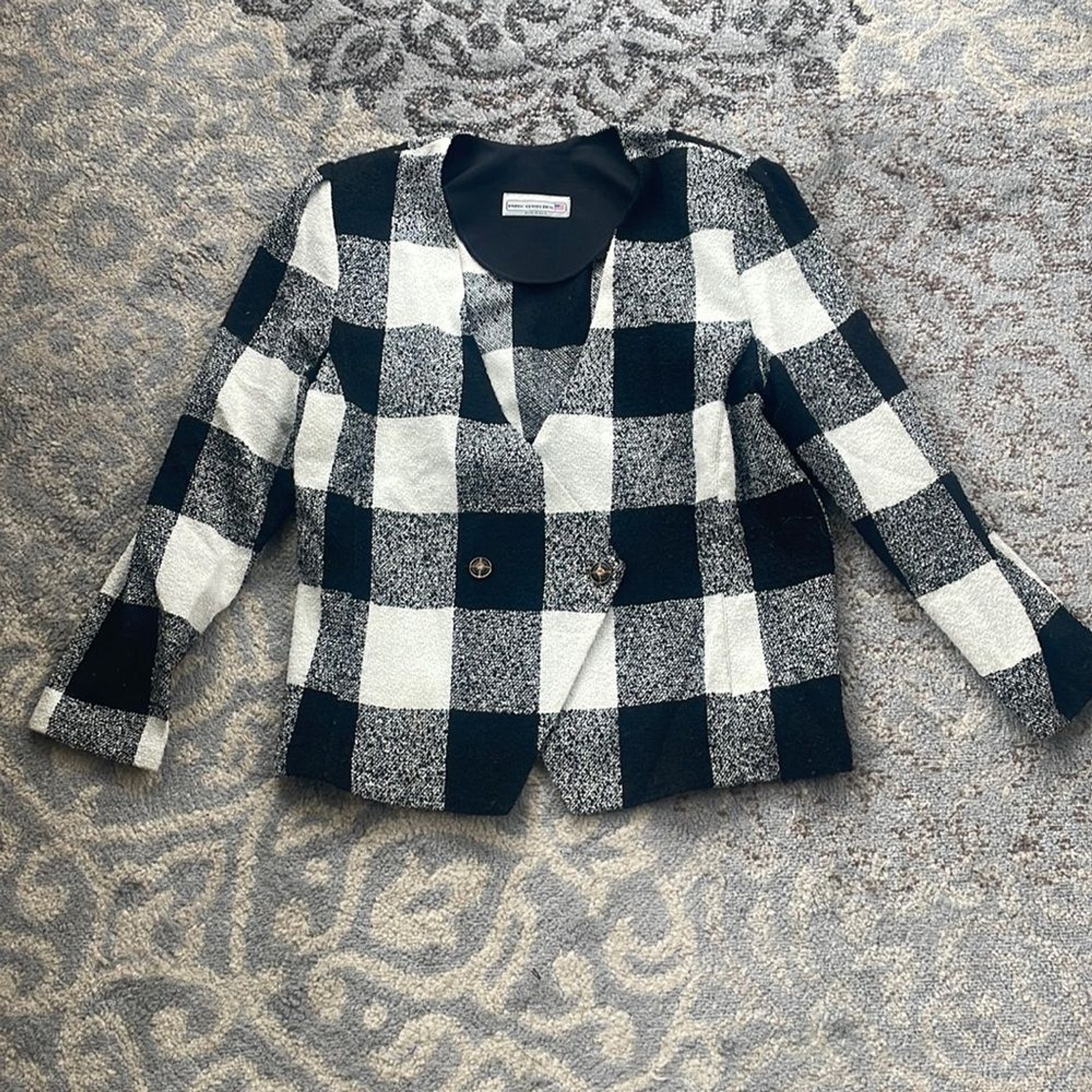 Pablo Collection Vintage Blazer Black & White 14