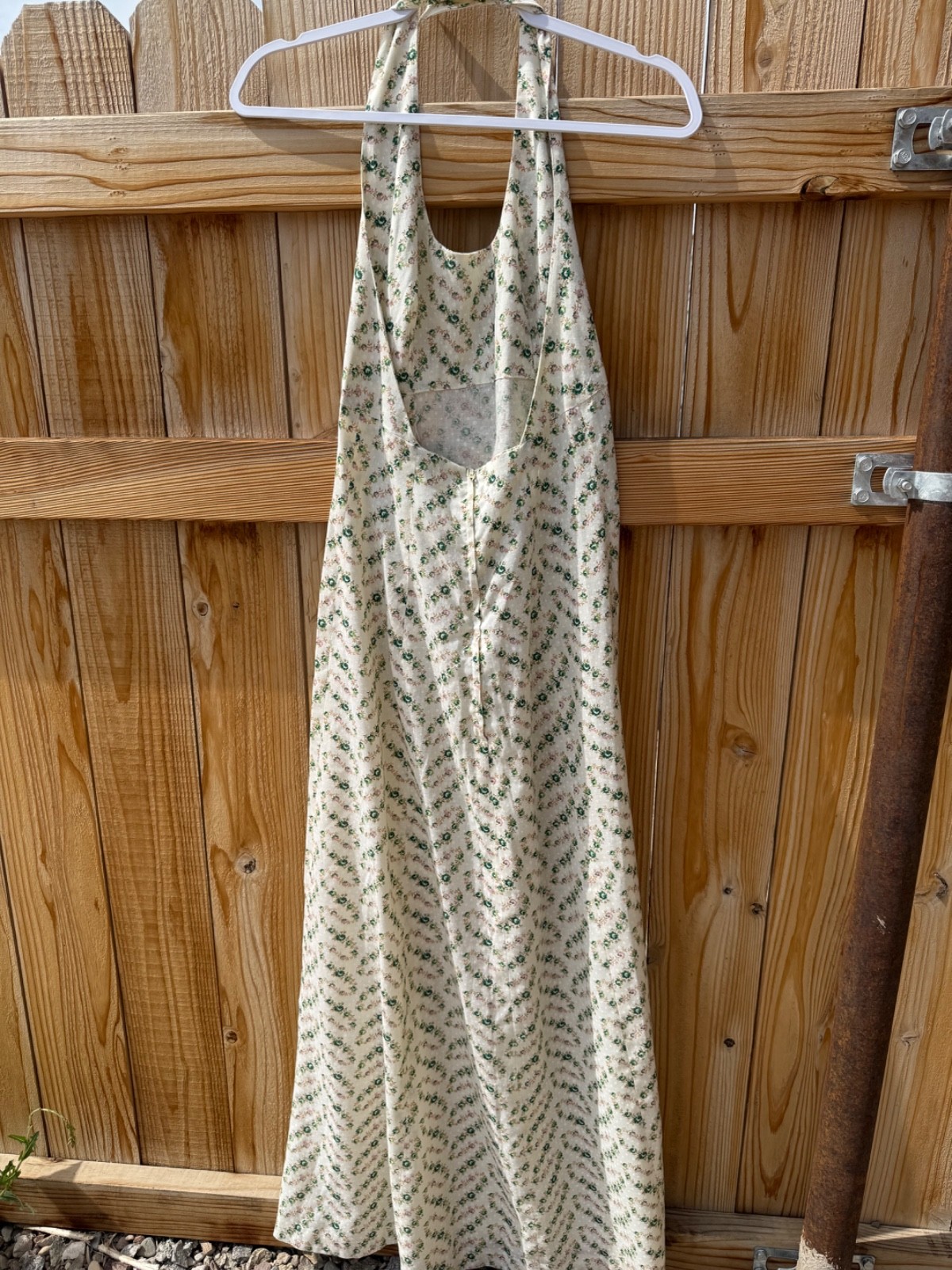 True Vintage 70s Floral Prairie Style Dress With removable jacket