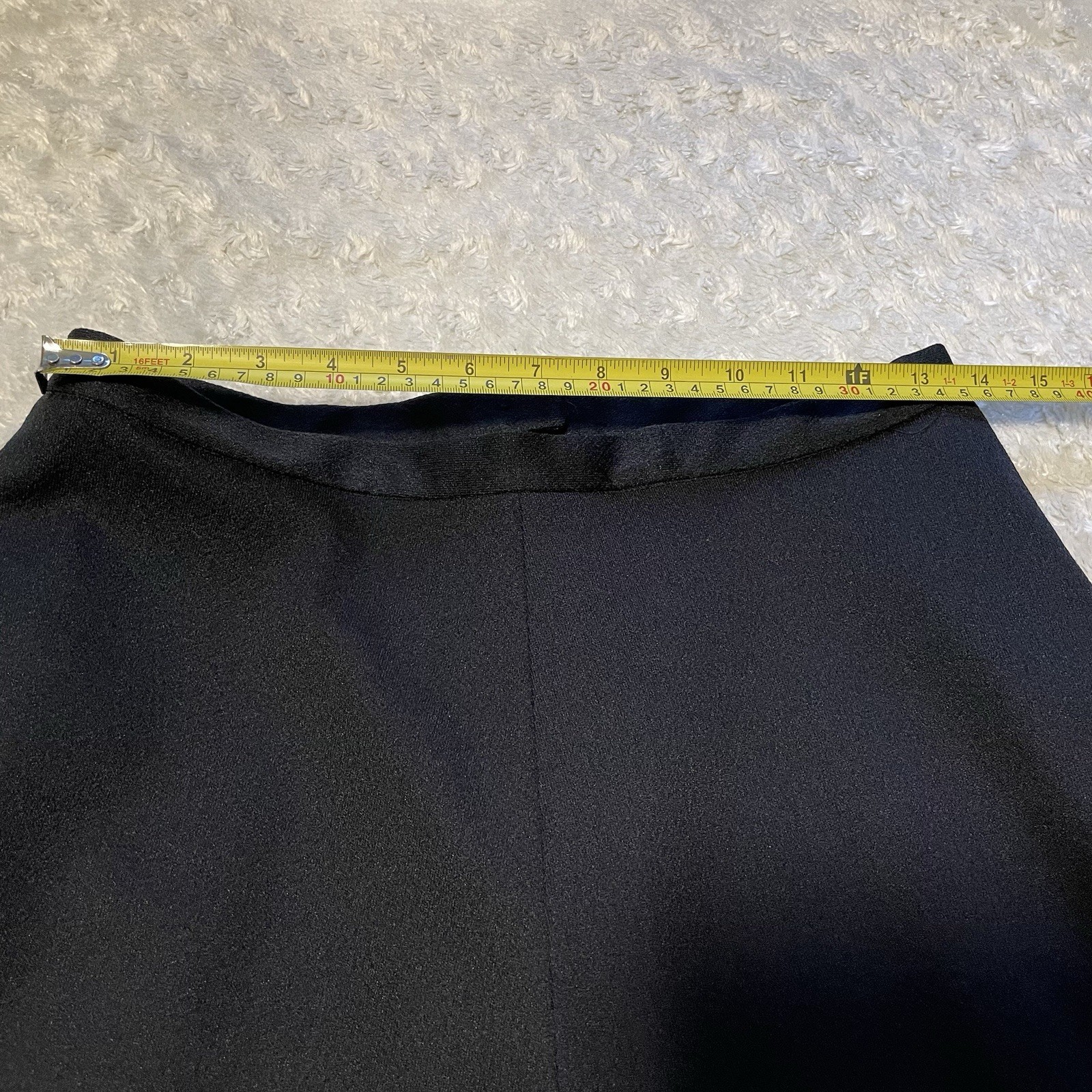 vintage 70s black midi skirt sheer lace witchy boho grunge goth M retro hippie