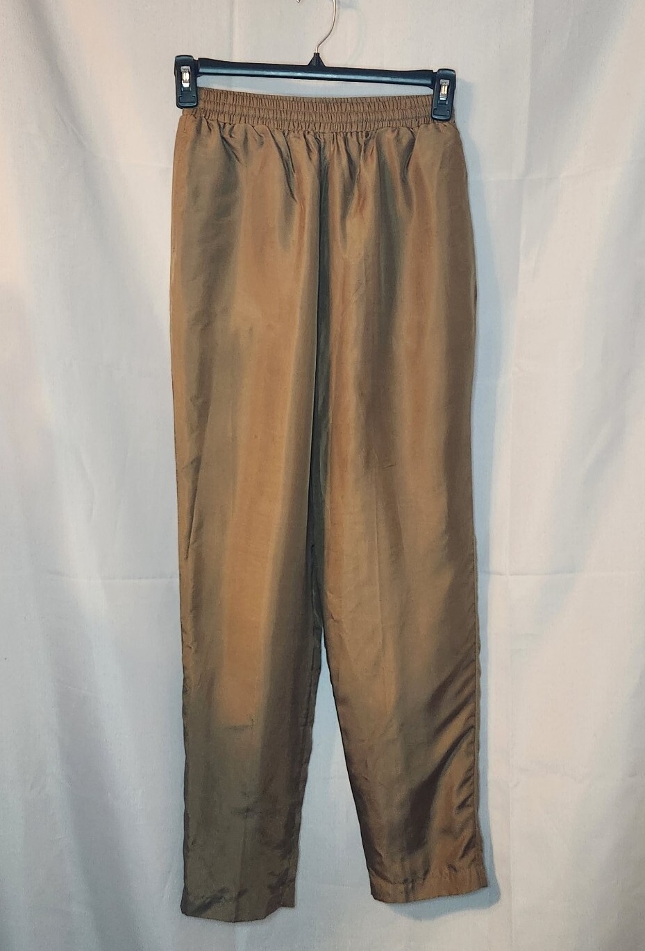 Maurada Vintage Silk Windbreaker Tracksuit Jacket & Pants Brown Medium Lined