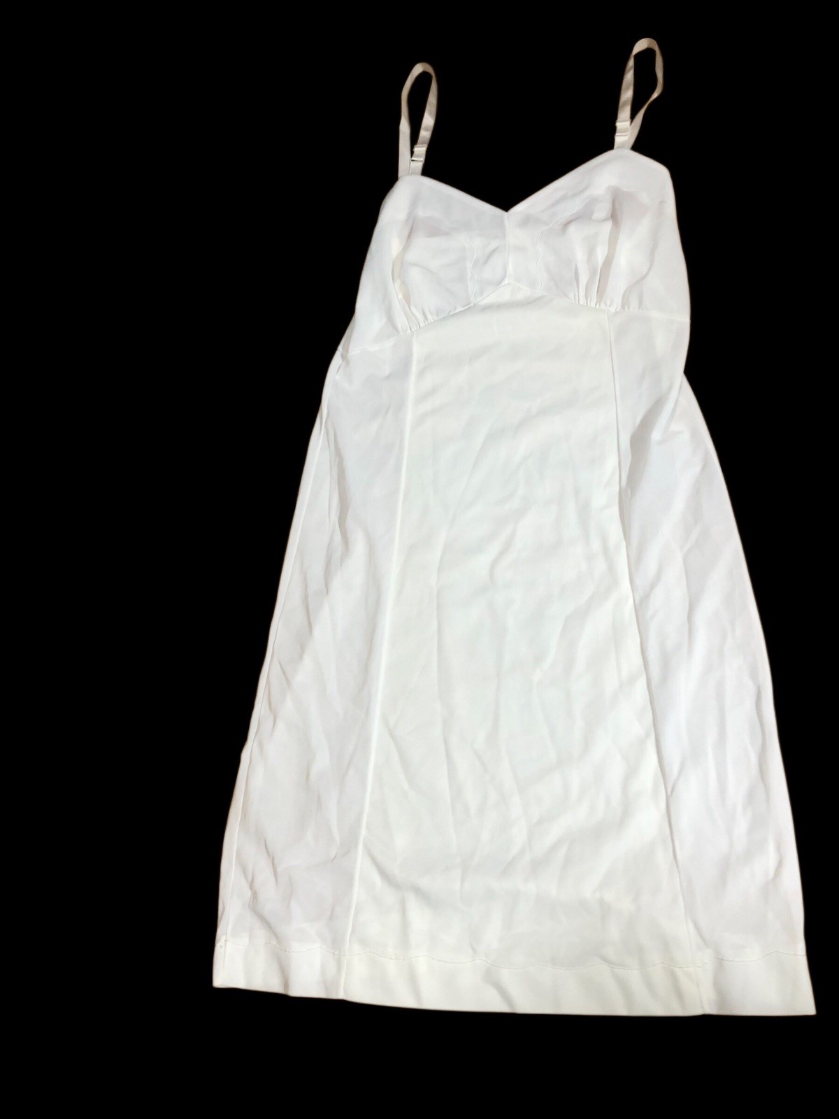 Vintage Slipperfection Off White Full Slip Sz 26 Chest 1980’s Dress in US