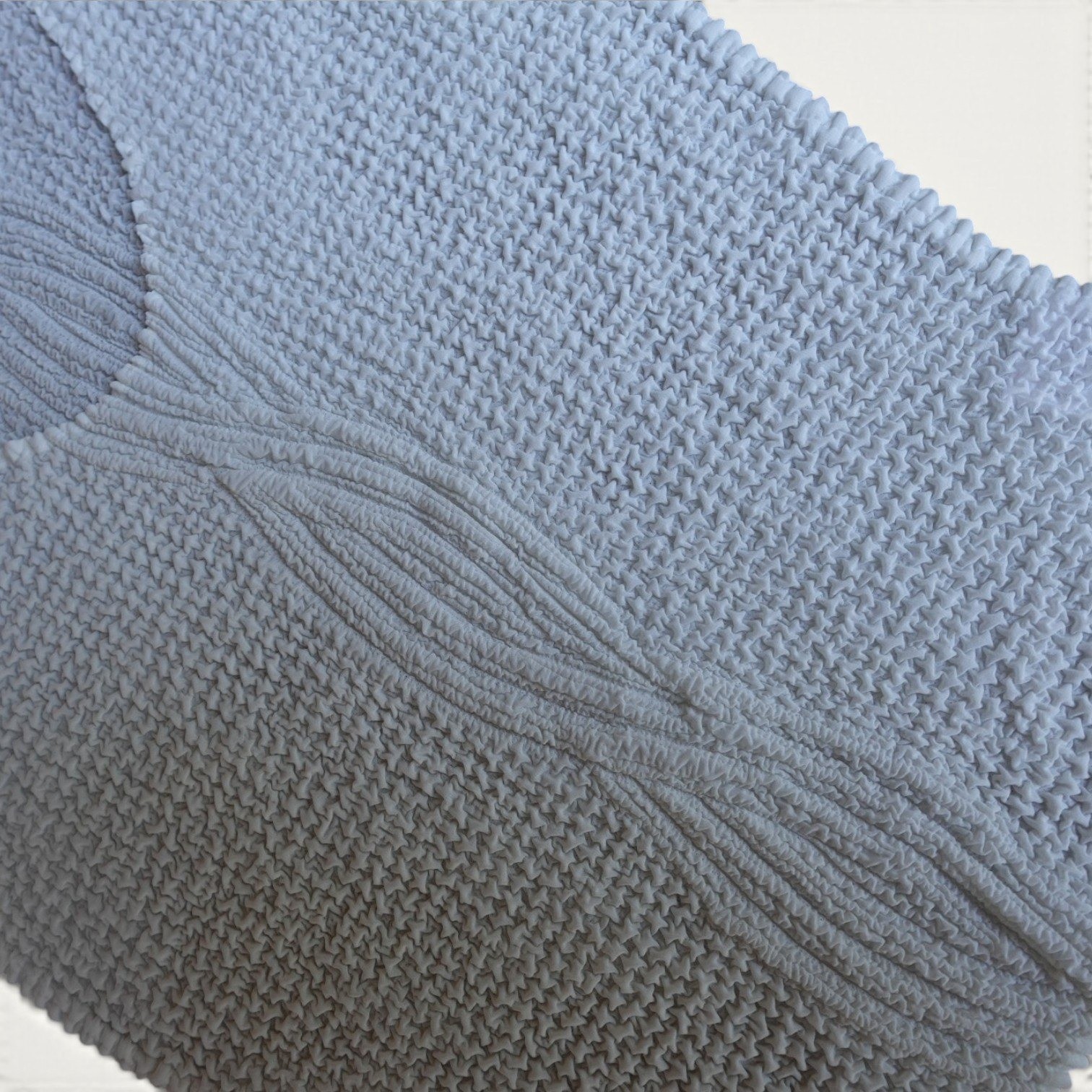 Pleats Collection Pings Imports White Crinkle Pleated Tank Top M Vintage