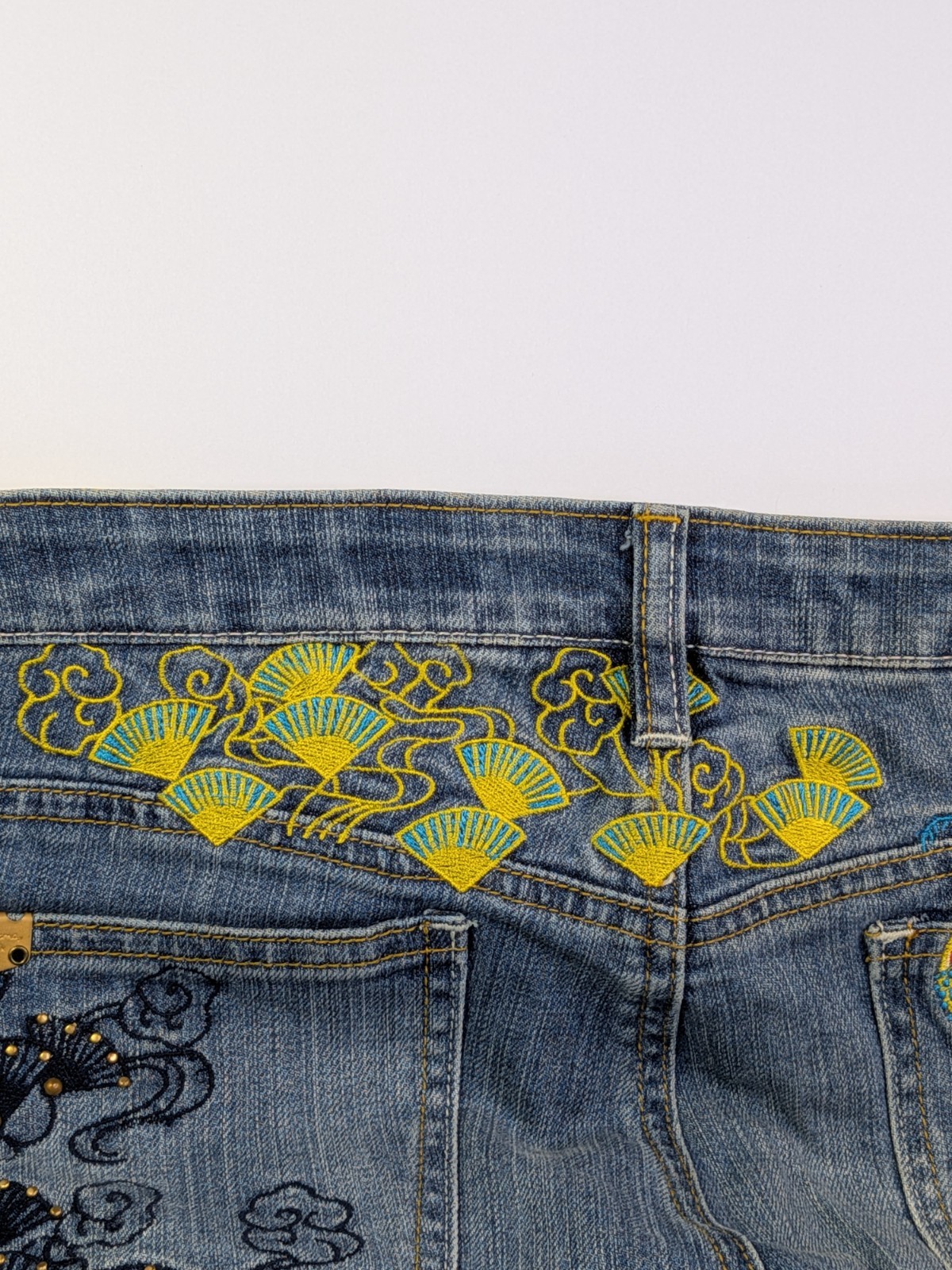 New Pepe Jeans London „Jasmine” Embroidered Peacock & Floral Denim – Size 32