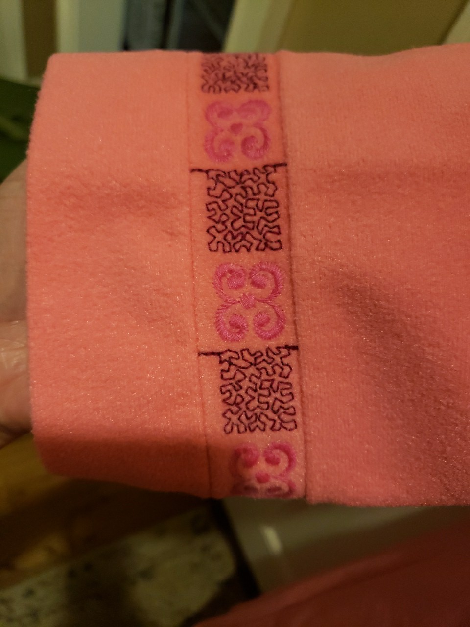 Vintage SEARS Women’s Best At Home Wear Perma Prest Zip Up Pink Housecoat