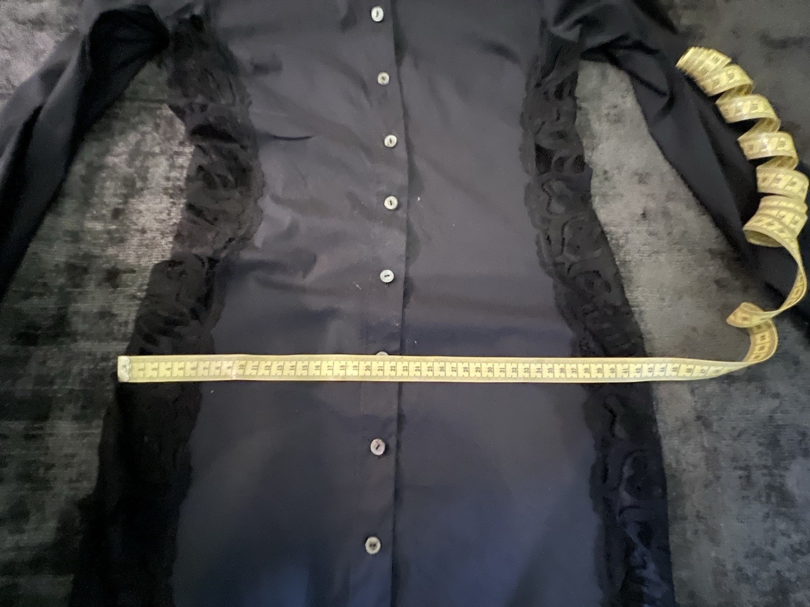 Vintage Dolce & Gabbana Wide Lace Insert Shirt Dress