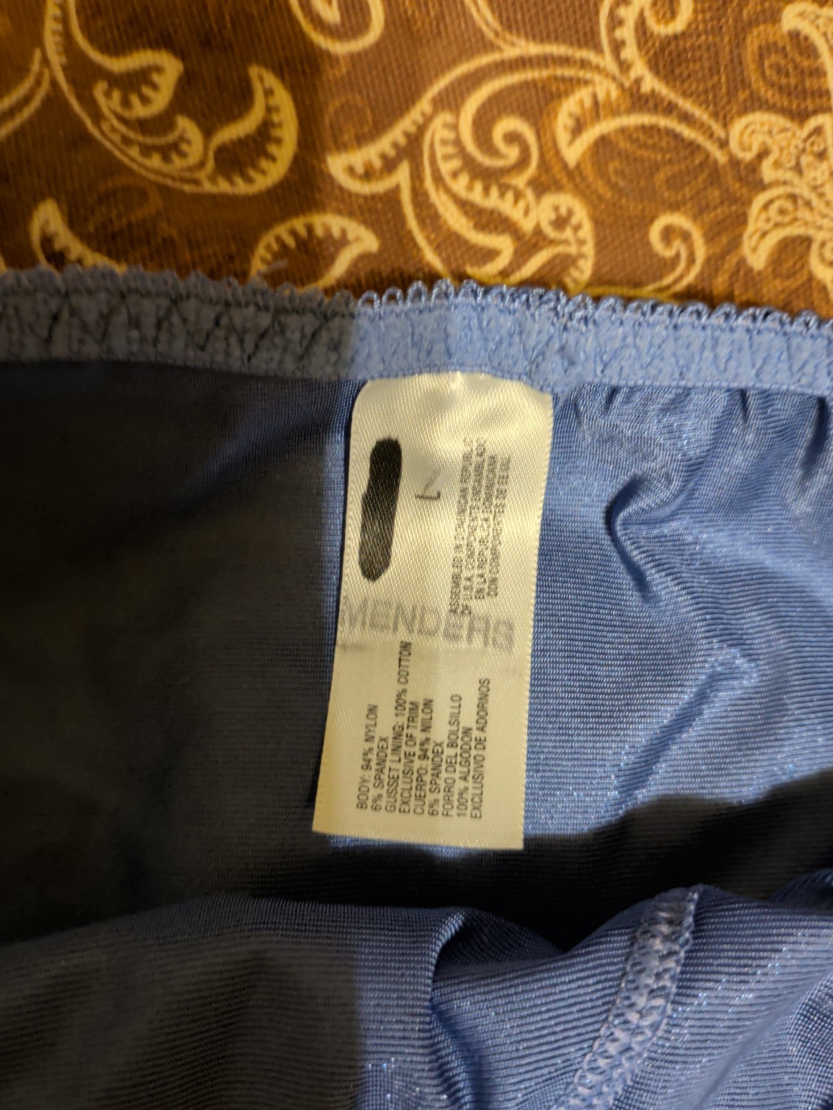 Vintage Delicates Satin Brief Panties Size Large Excellent Condition