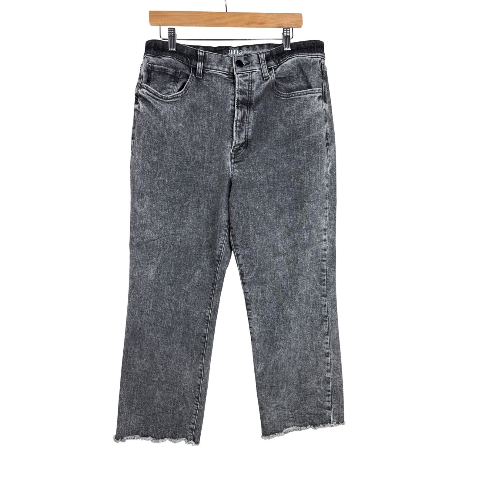 ANA Highest Rise Vintage Straight Jeans size 12 Black