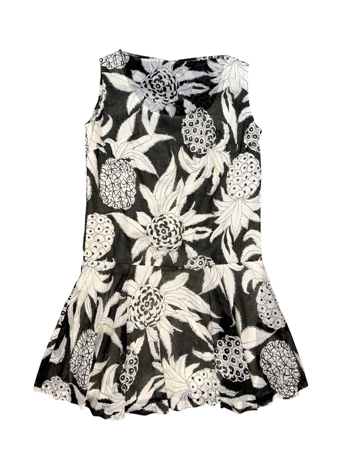 Vintage 1960s Women’s Drop Waist Dress Funky Maximalist Handmade S/M