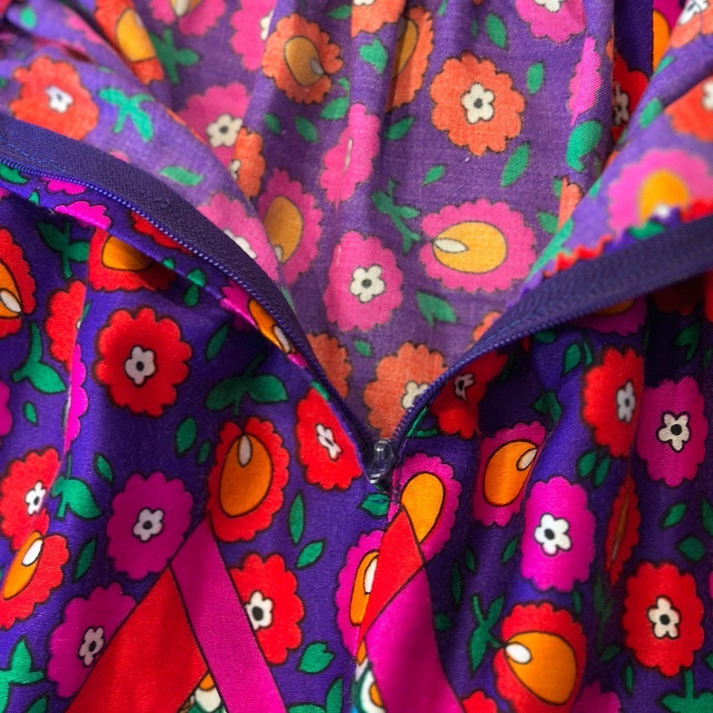 Vibrant Vintage 1960’s Alex Colman Multicolor A-Line Skirt