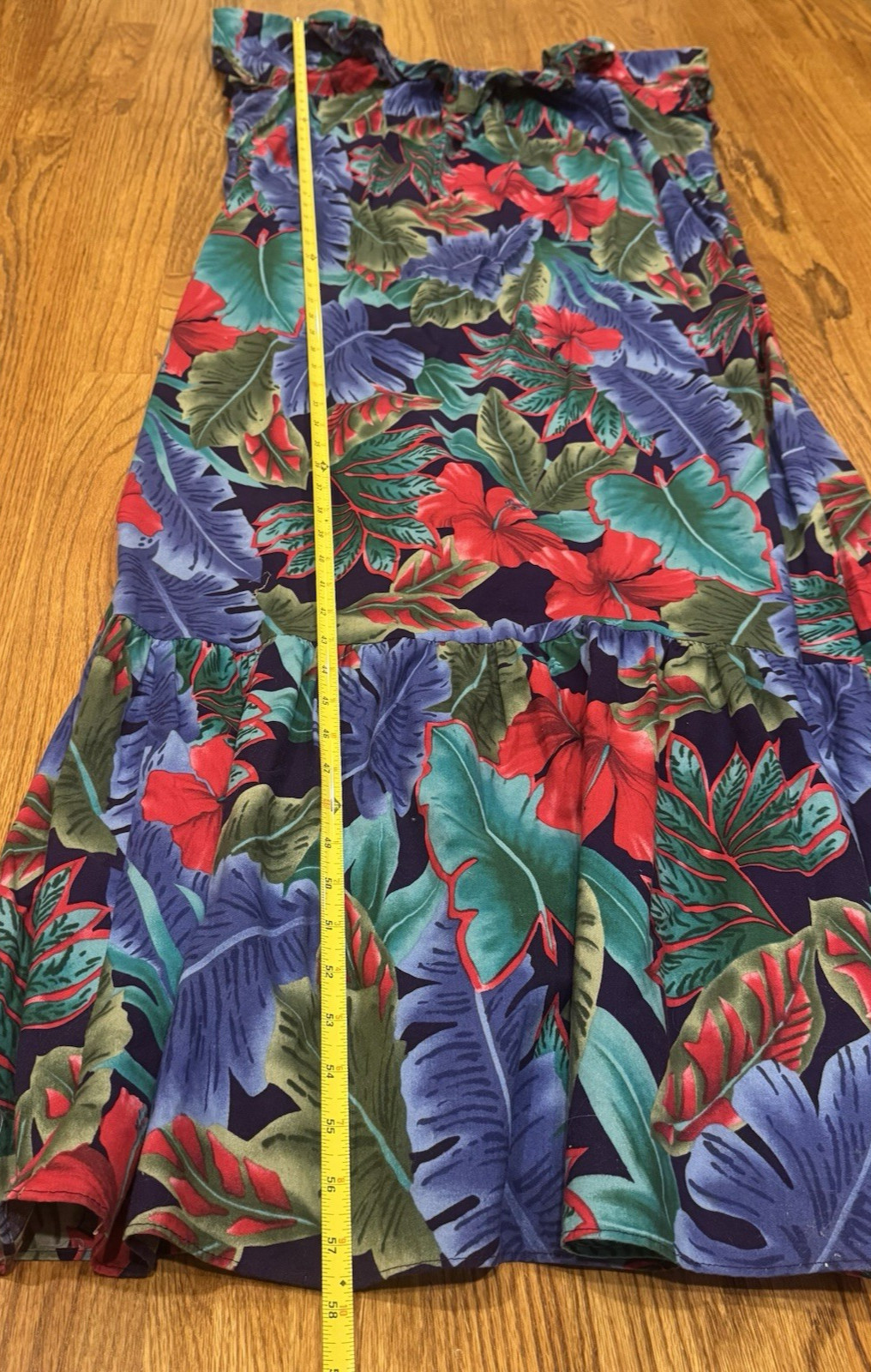 Vintage Hilo Hatties The Hawaiian Original Muumuu Floral Maxi Dress Womens XL