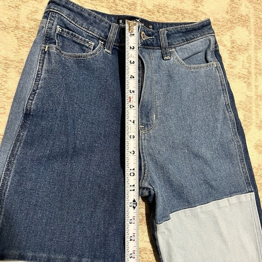 Hollister Ultra High-Rise Patchwork Mom Jeans Women 25×27 90s Retro Vintage