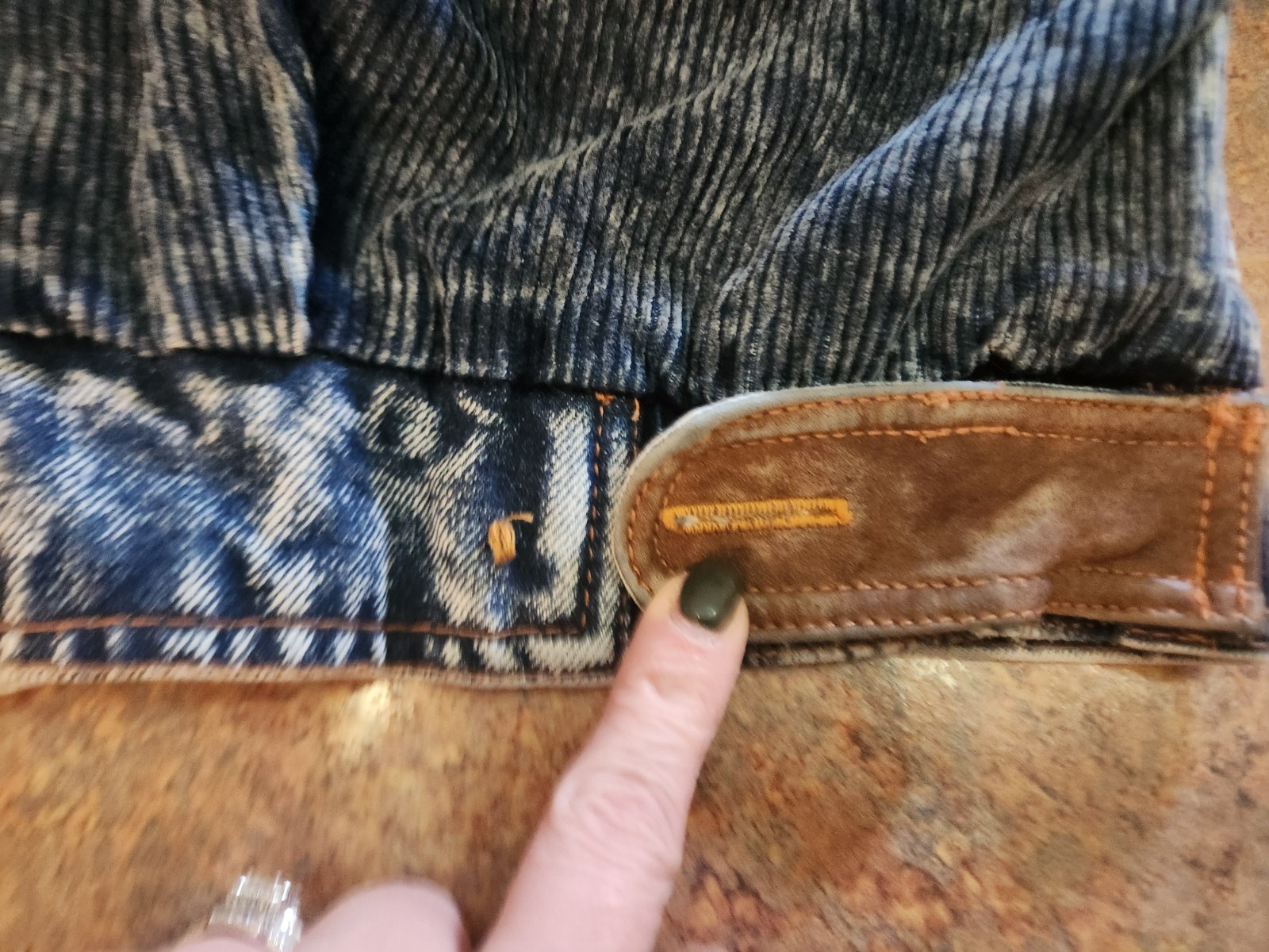 Vintage 80’s Giacca by J. Gallery Acid Wash Jean Jacket w/Leather/Corduroy Sz L