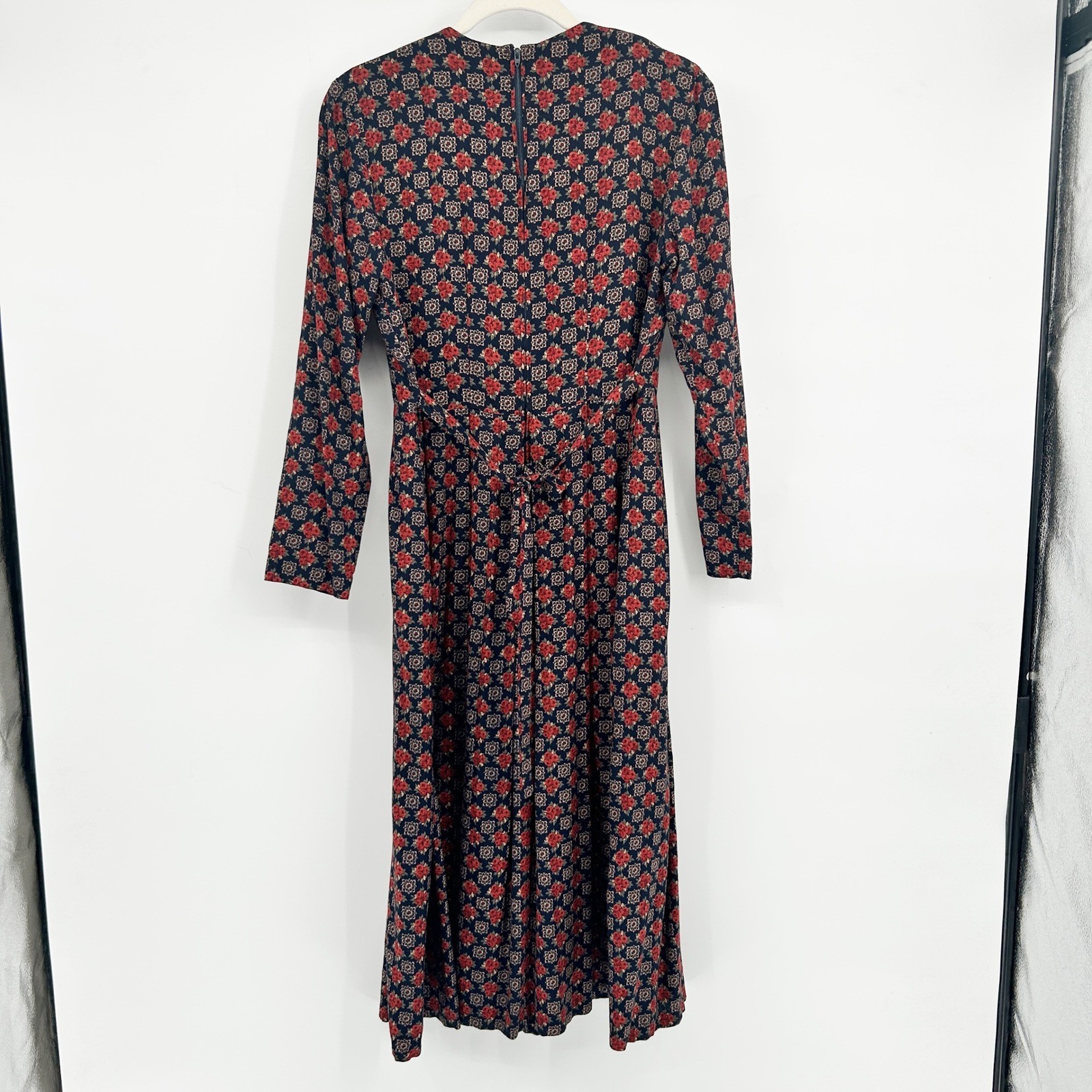 EXPO Womens Vintage 90s Floral Lace Collar Prairie Cottagecore Midi Dress 10