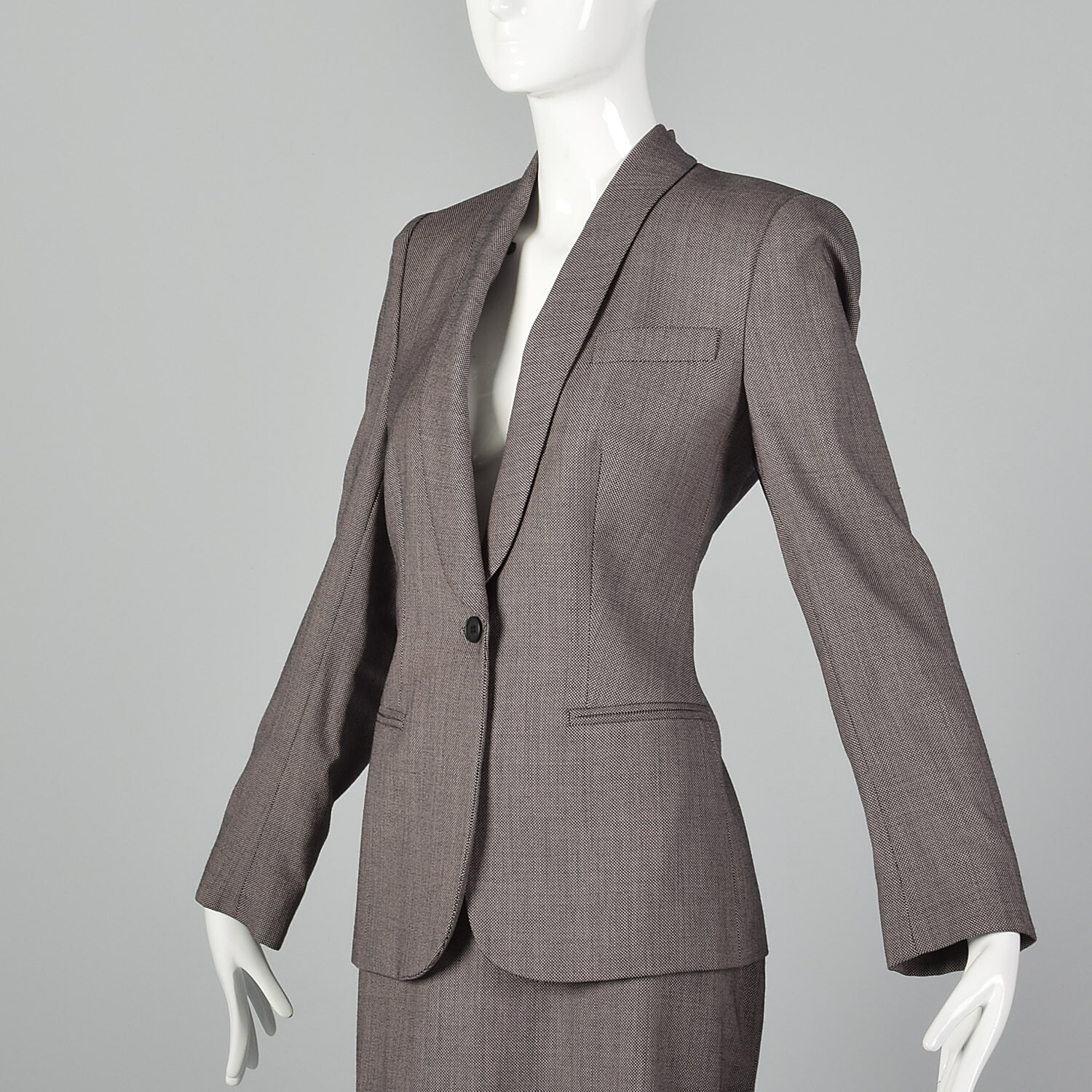Large Alexander McQueen Pre 2002 Skirt Suit Vintage Blush Women’s VTG Wiggle