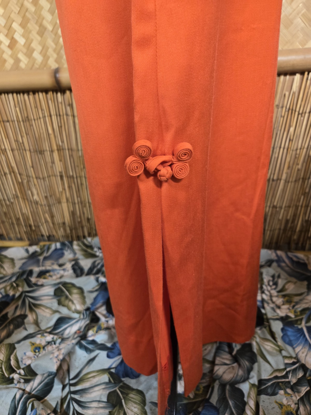 Vintage Miss K By Alfred Shaheen Asian Inspired Hawaiian Aloha Maxi Dress w1190