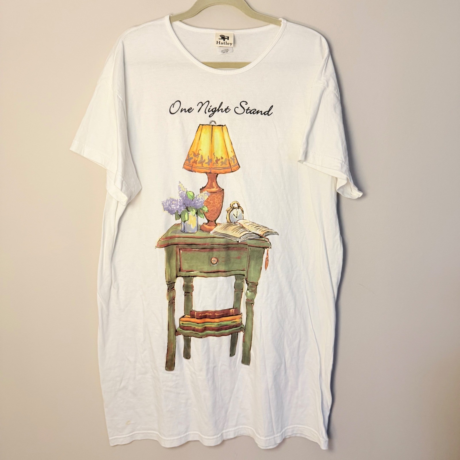 VTG Hatley Oversized Sleep Shirt Gown One Night Stand Funny Cotton One Size