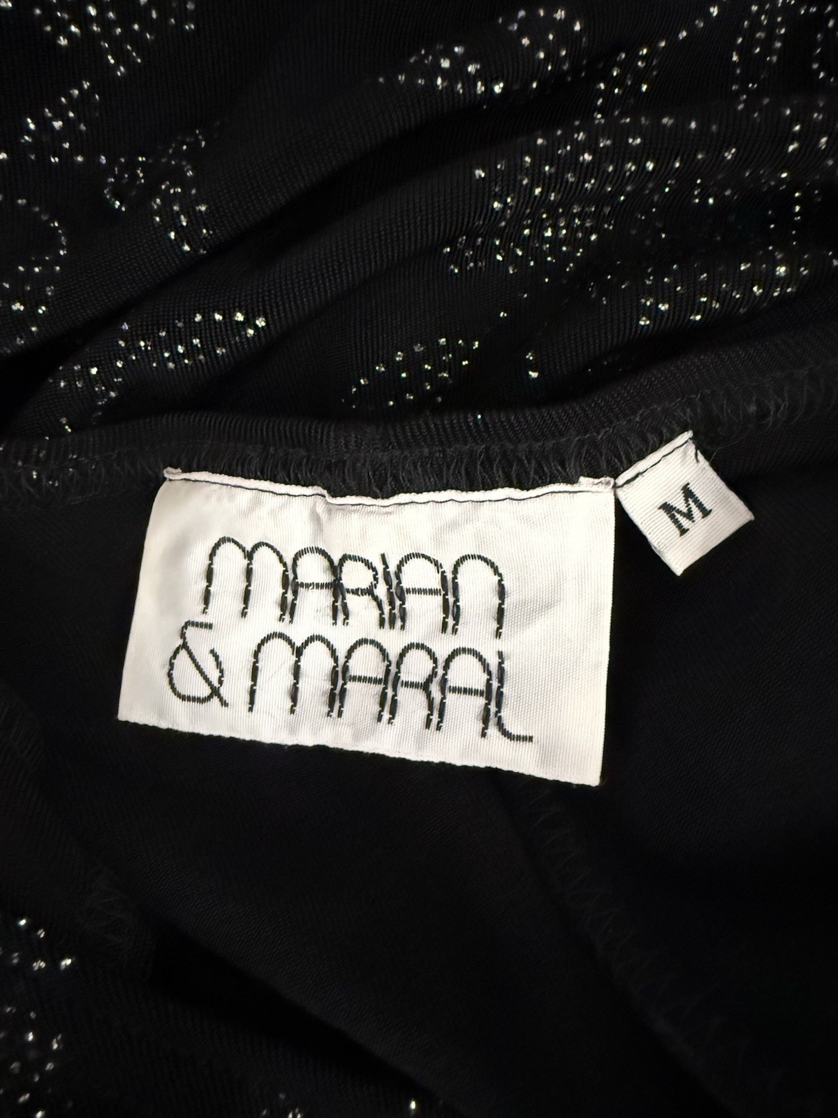 VINTAGE MARIAN & MARAL Black Sleeveless Floral Dress Size M