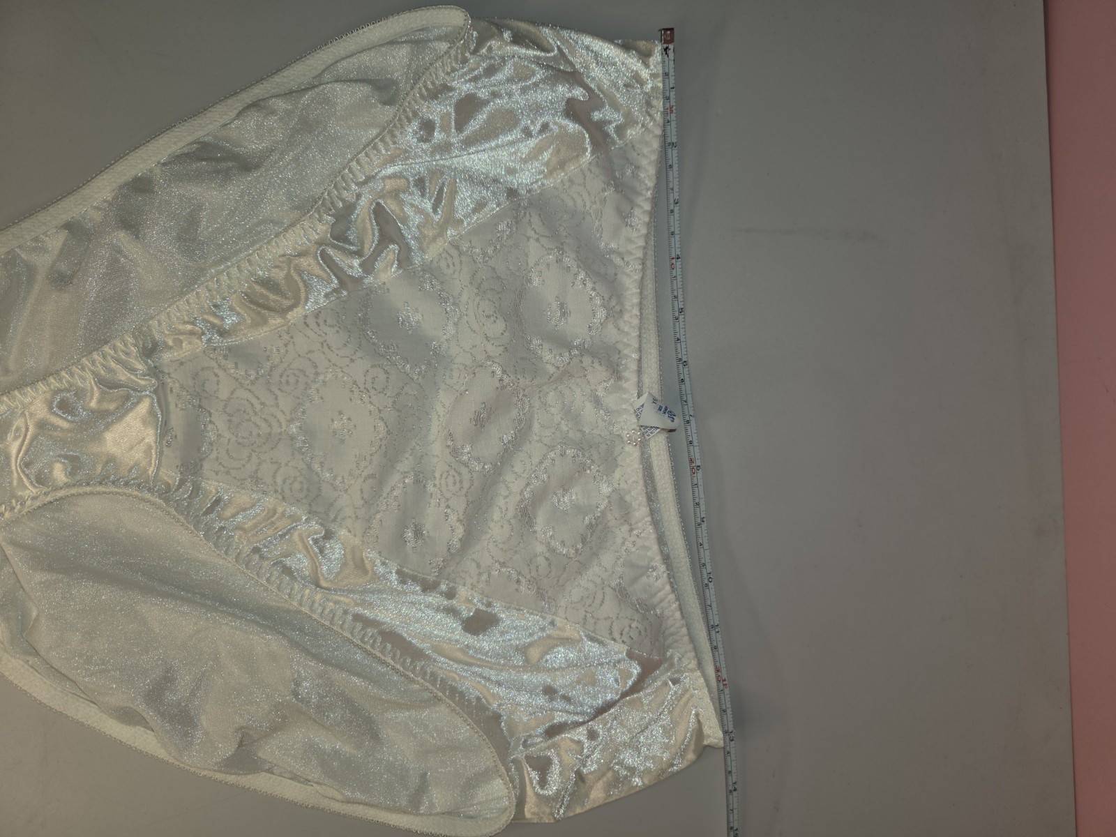 Vintage Bestform Nylon Lace Panties High Cut Size 9x White