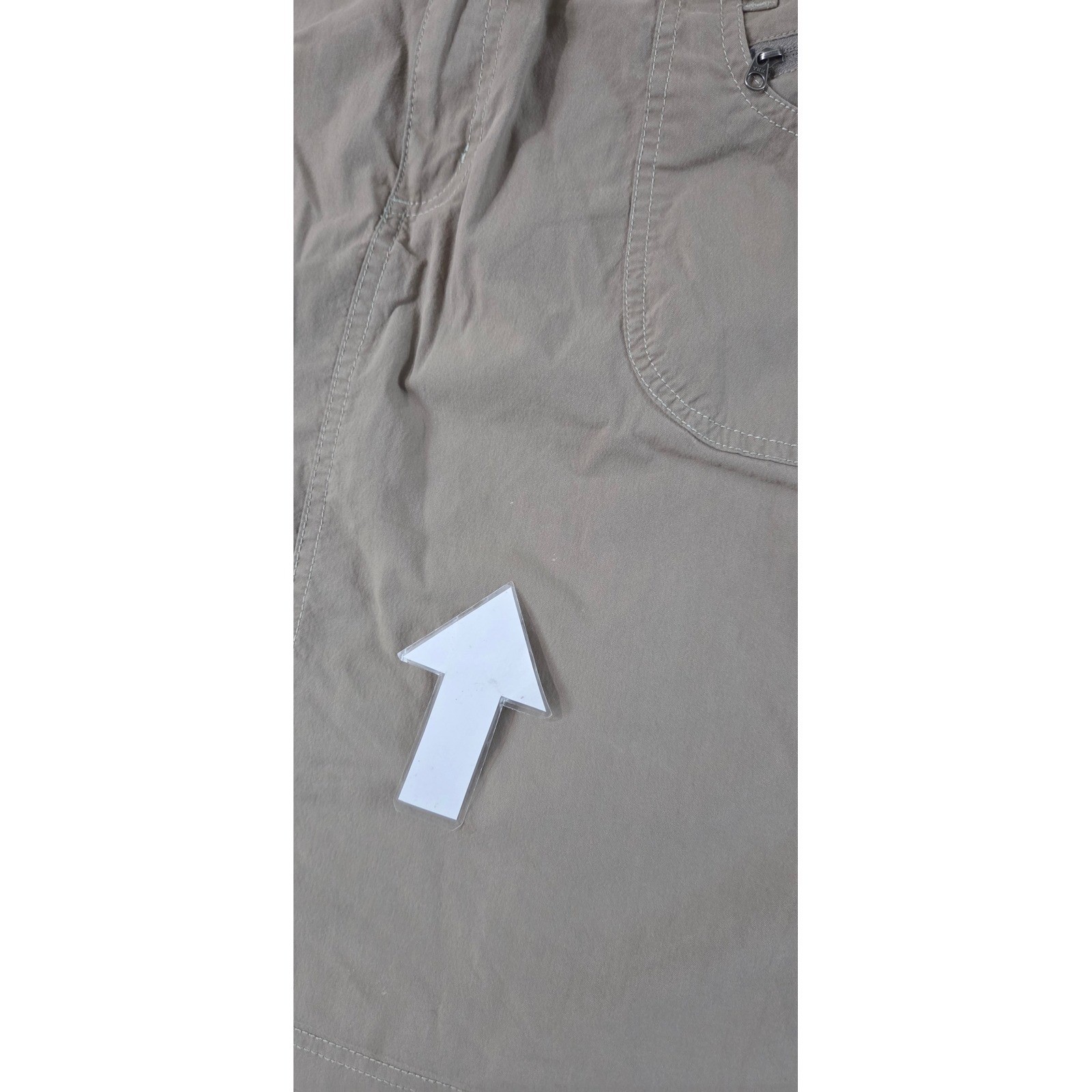 Kuhl Vintage Skirt Womens 12 khaki tan outdoor cargo pocket Trail skort hiking