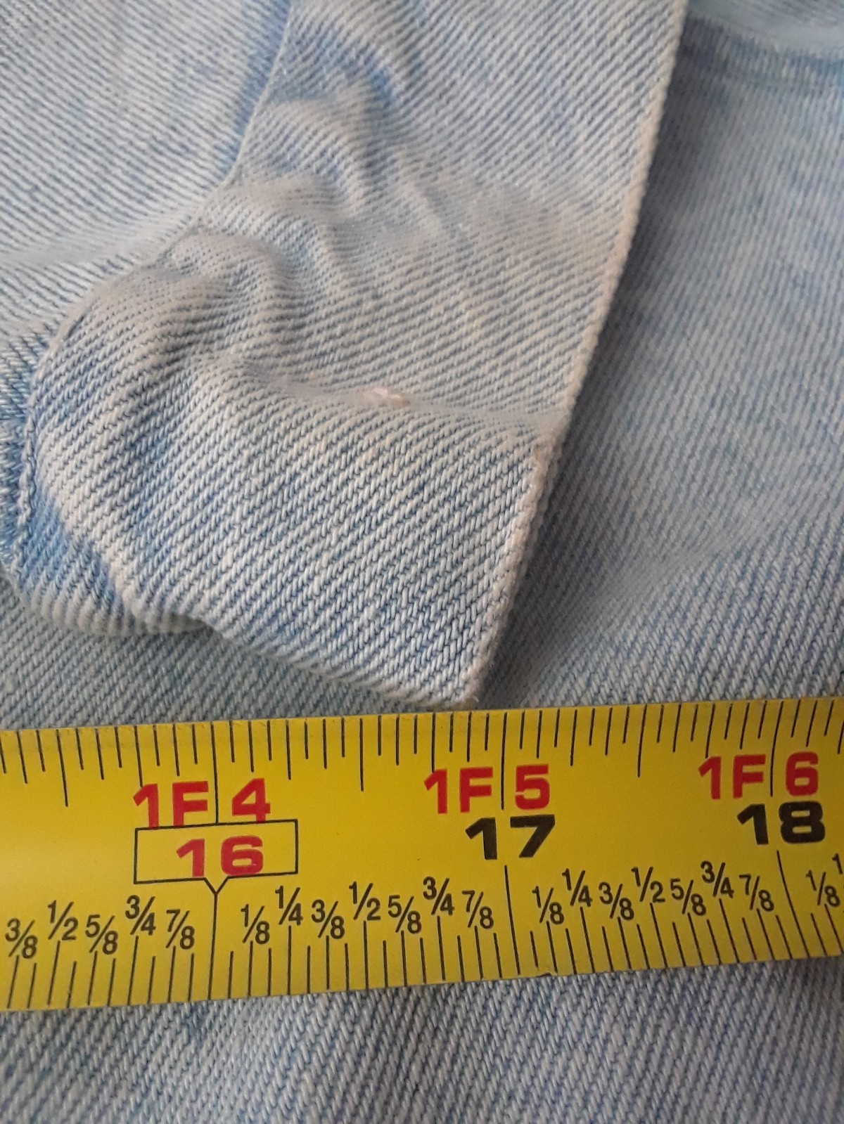 Vintage Denim Jacket Size Large JUST BRASS INC. Freeport NYC Large U.S.A. Made