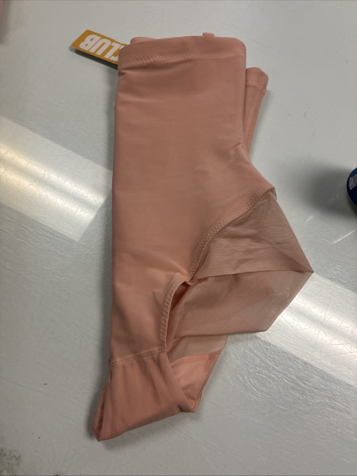 Honey Love High Waist Panties Shape-wear Slimming Nylon Spandex SZ L Rose Tan