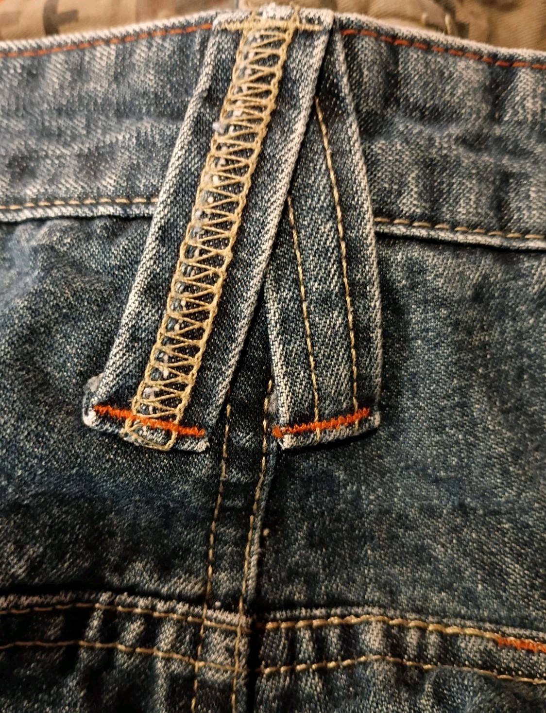 Vtg WRG JEANS CO. ATG Streetware SHORTS 16 Reg. 28″ Waist Unisex Y2K Denim/Camo