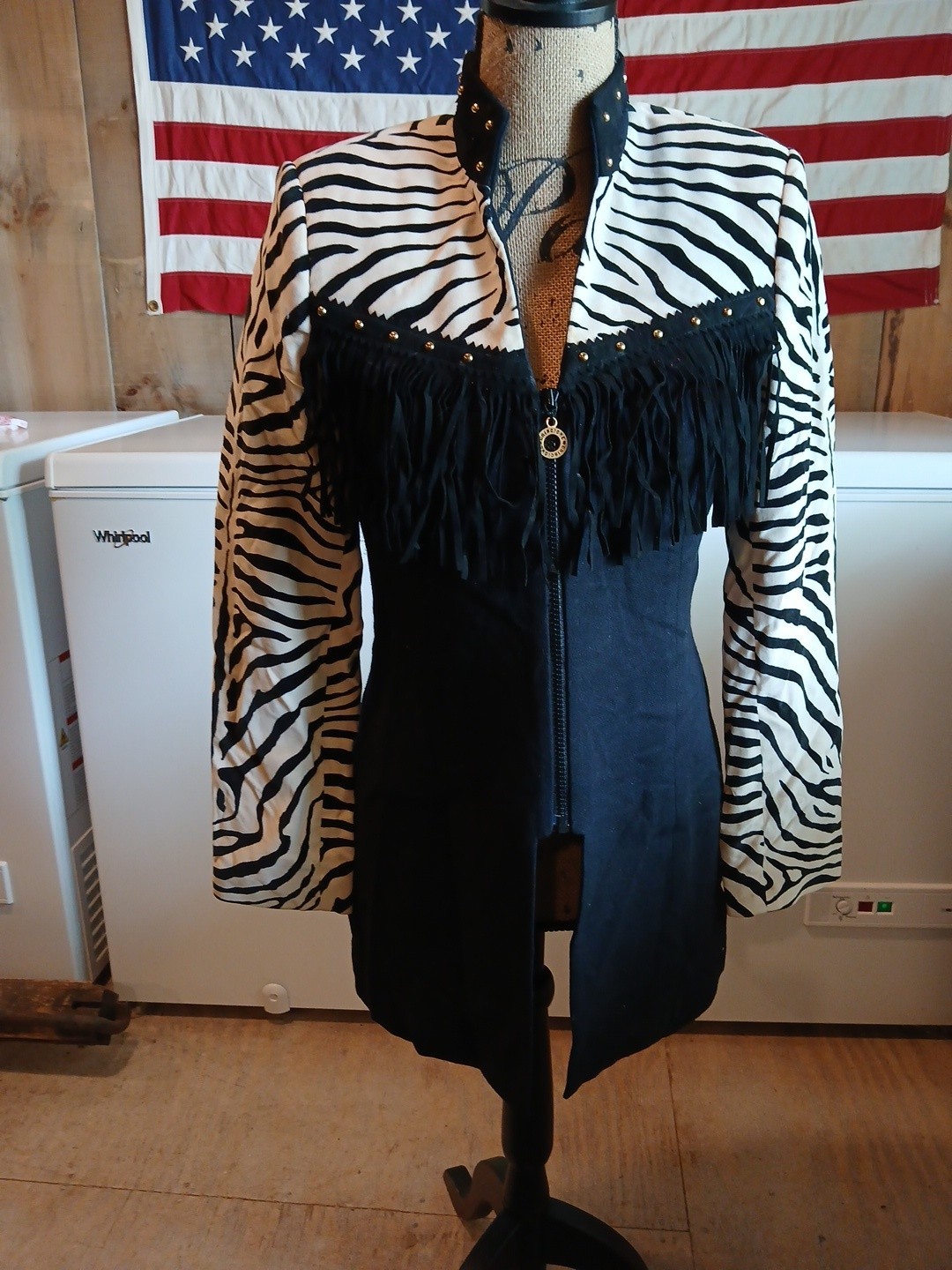 Vintage 80s Criscione Jackets Womens Zebra