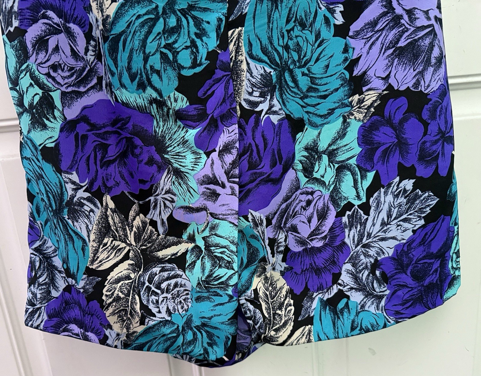 Vintage 80s John Richard California Floral Midi Skirt 10 Whimsigoth Witchy