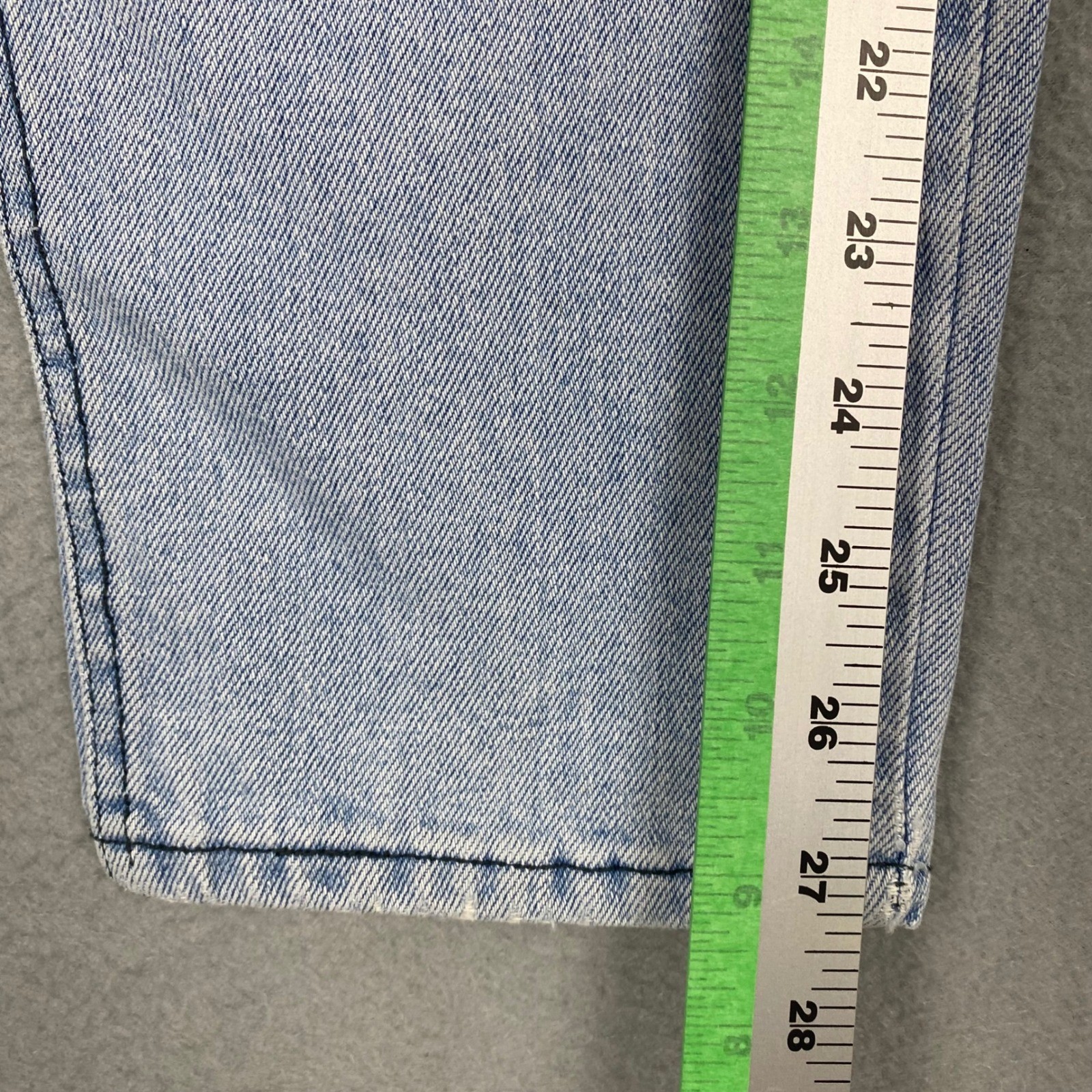 Cristina Vintage Studded High Waist Acid Wash Tapered Jeans Women Junior 7/8 Y2K