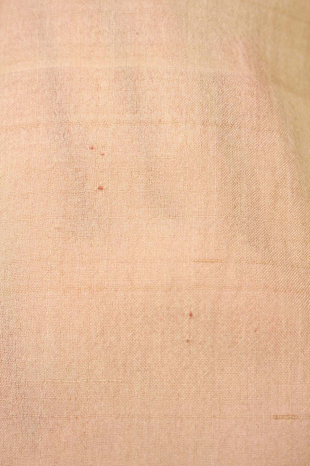 VTG Women’s 20s Peach Silk Slip Dress W/ Rainbow Trim Collar M/L 1920s Nightgown