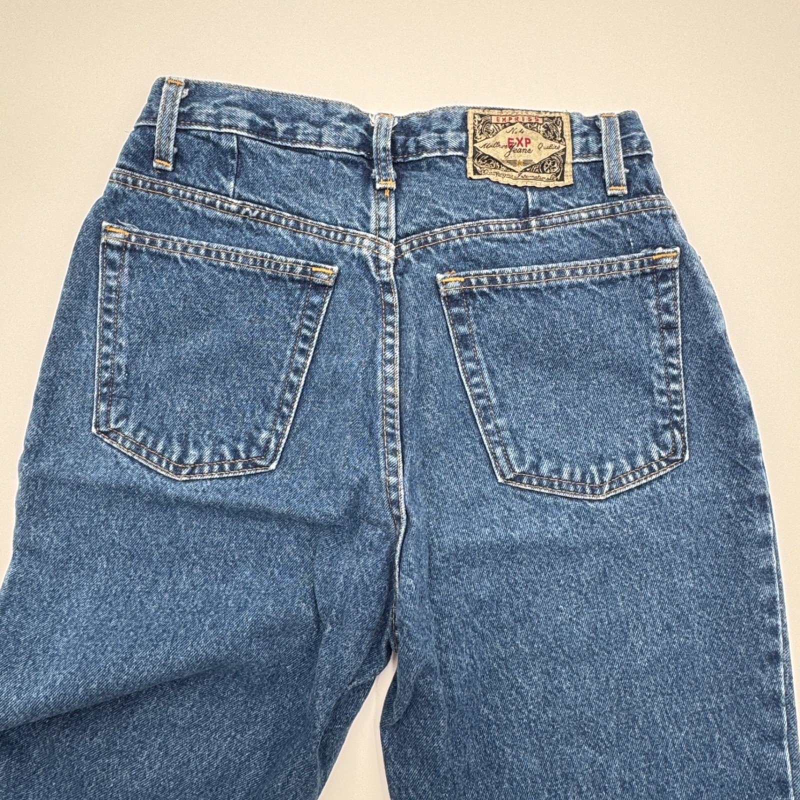 Vintage Express No 4 EXP Jeans High Rise Tapered Leg Medium Wash Womens 9/10