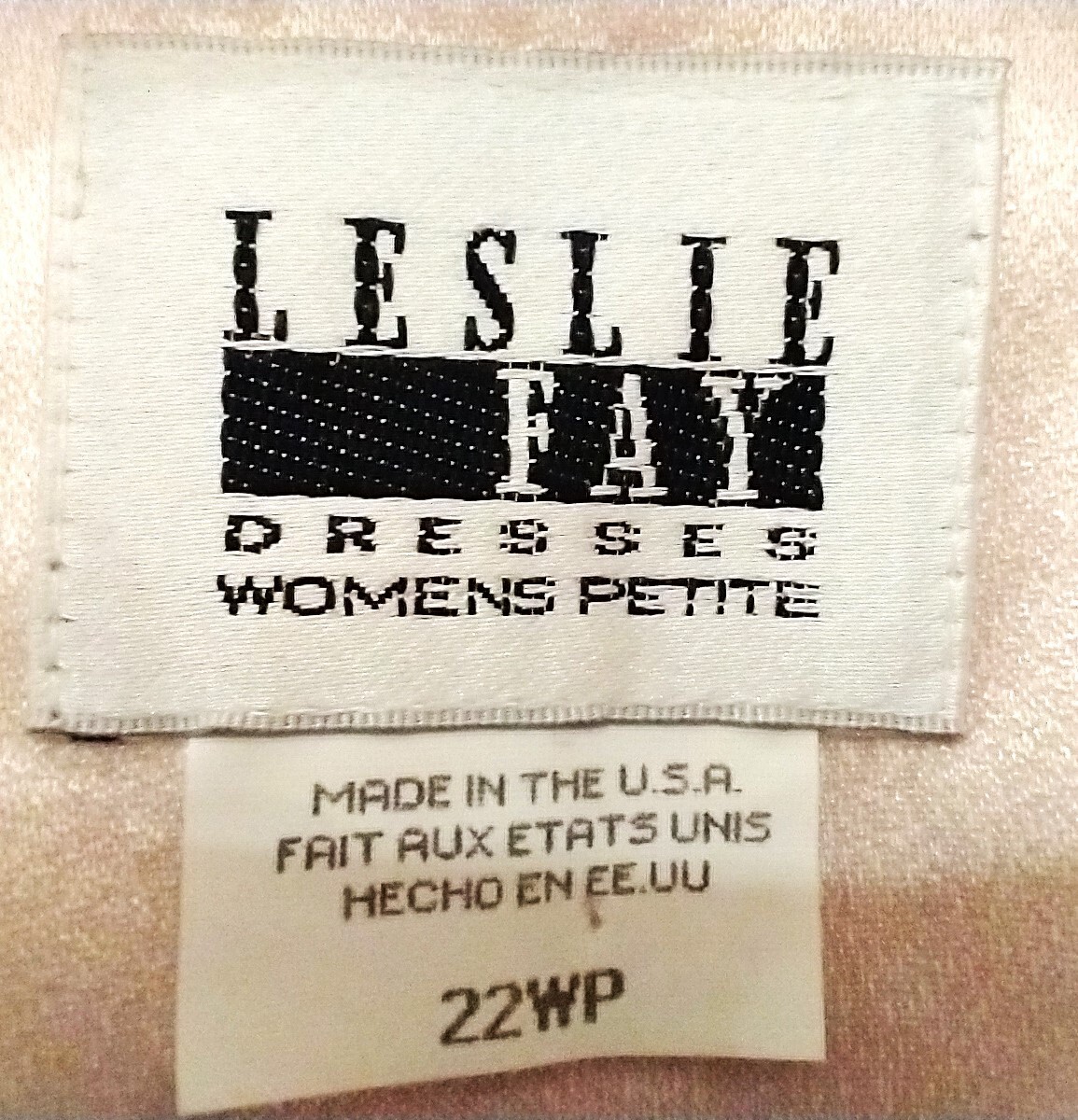 Vtg Leslie Fay Pink Salmon One Button Crepe Embroidered Fabric Jacket Size 22WP