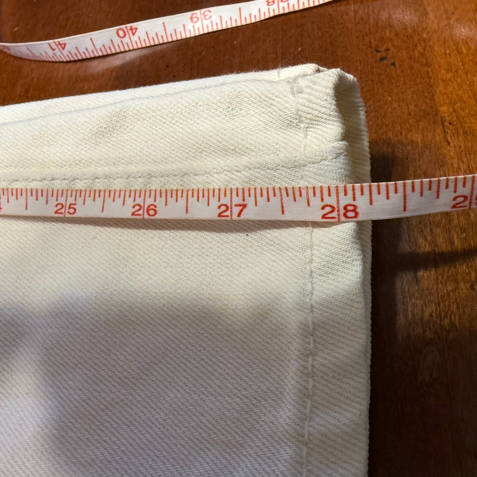 NWT Hollister Size 10S / W30S Ultra High Rise Baggy Jeans Cream Cotton 90’s y2k